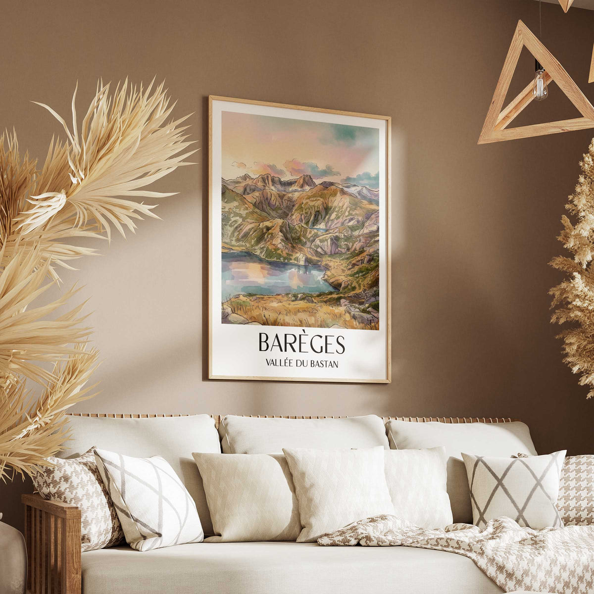 barèges-vallée-du-bastan-frankreich-poster-aquarell