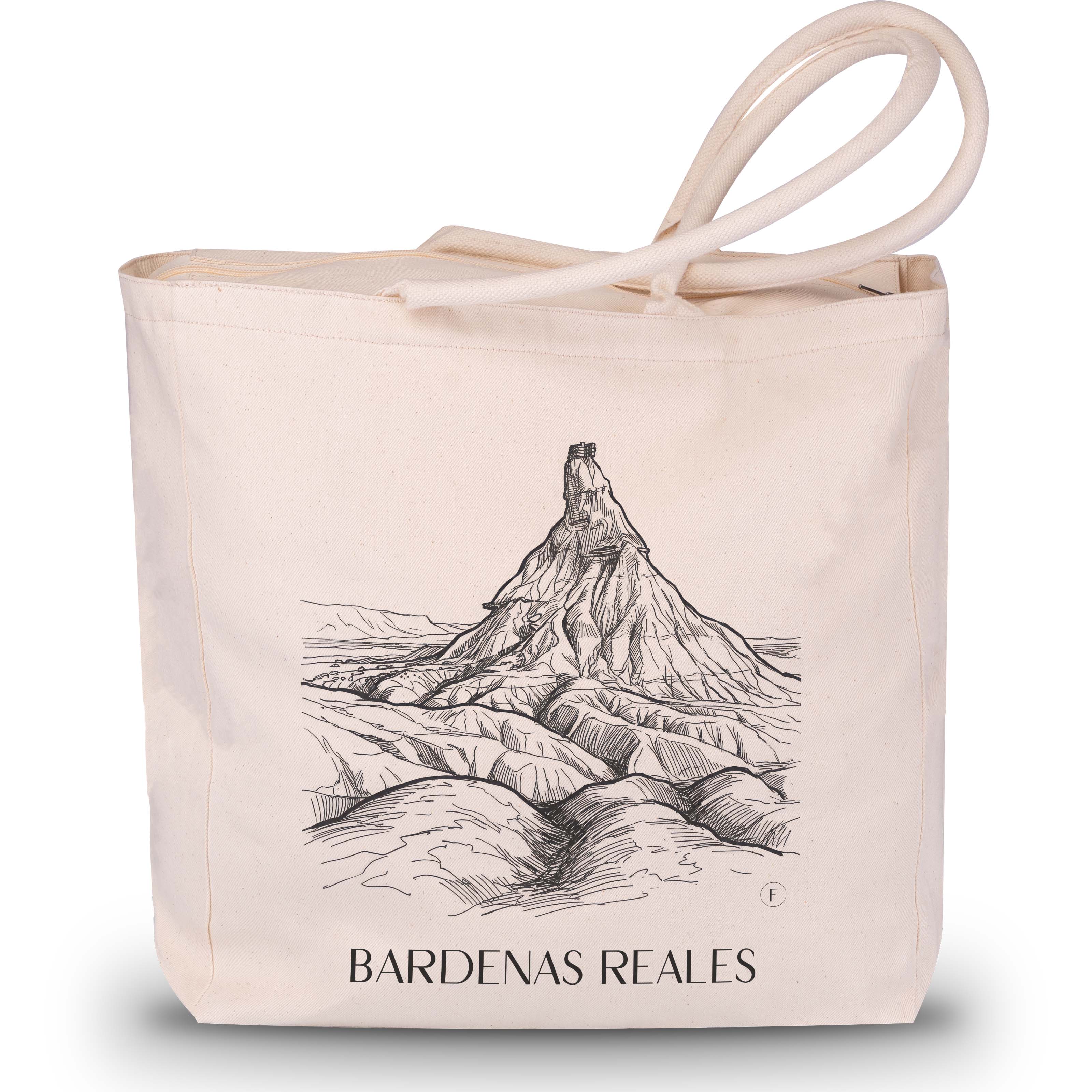 Bardenas Reales Shopping Tasche - Spanien - Spanien Tote Bag - Einkaufstasche im Skizze Stil - favplace