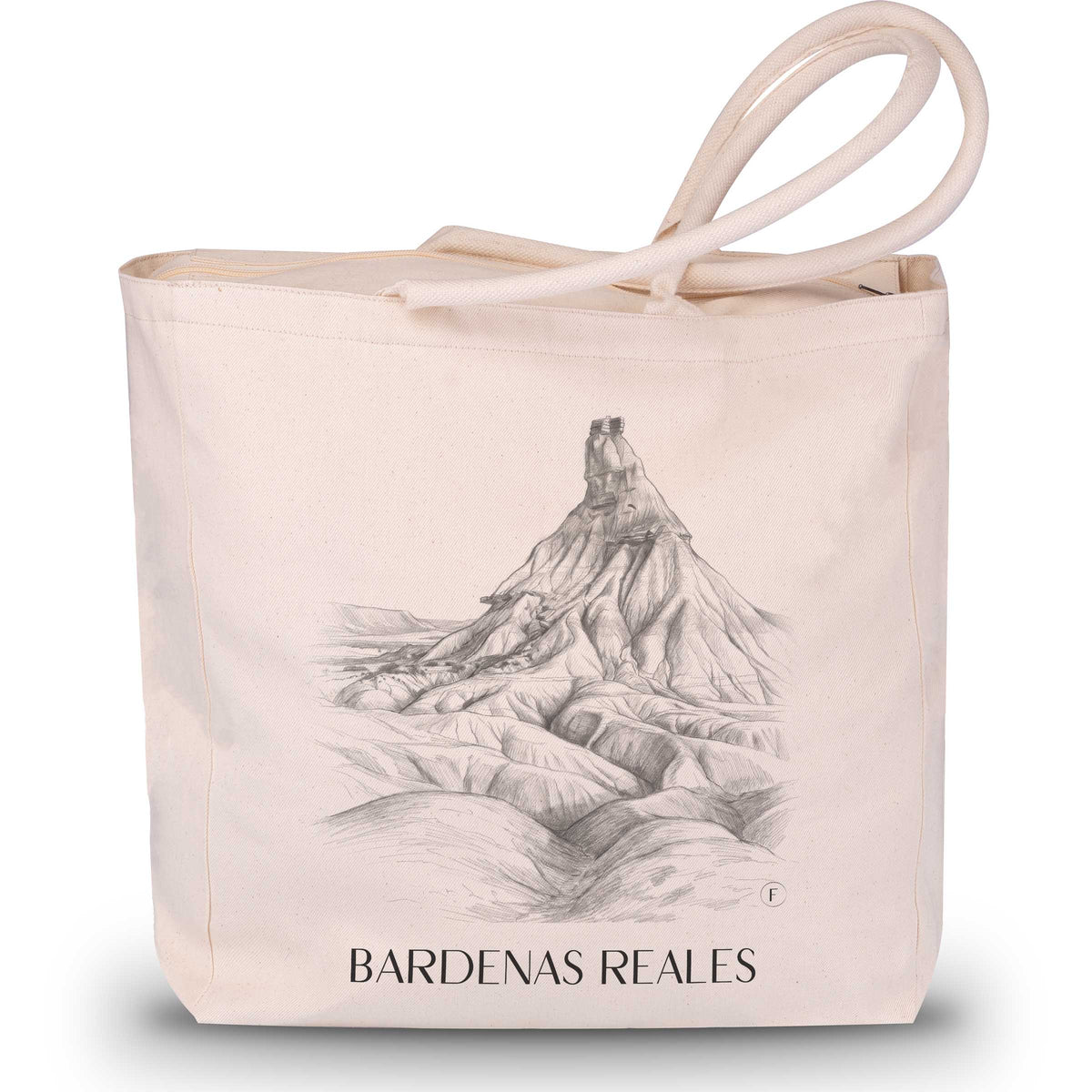 Bardenas Reales Shopping Tasche - Spanien - Spanien Tote Bag - Einkaufstasche im Zeichnung Stil - favplace