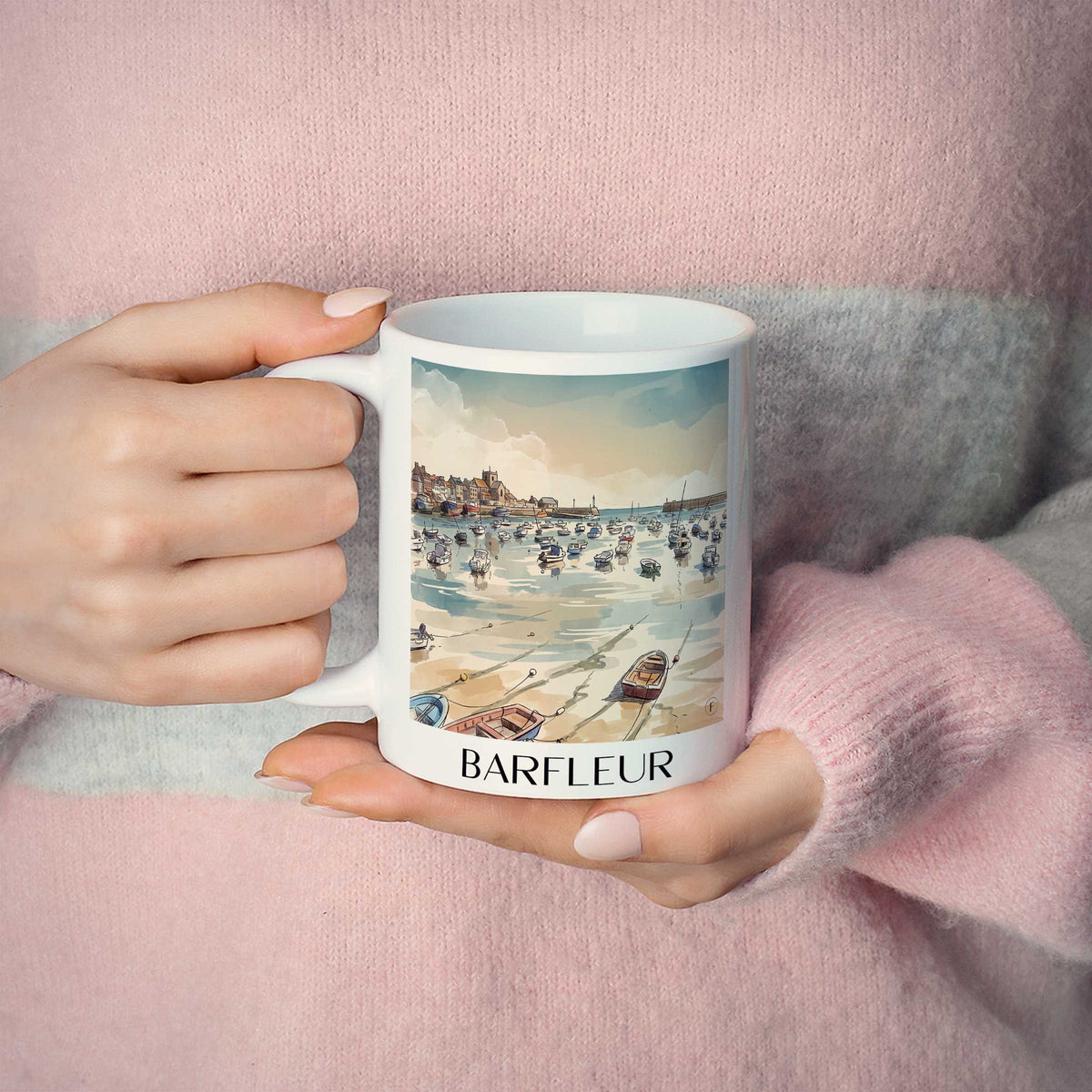 barfleur-cotentin-frankreich-kaffeebecher-aquarell