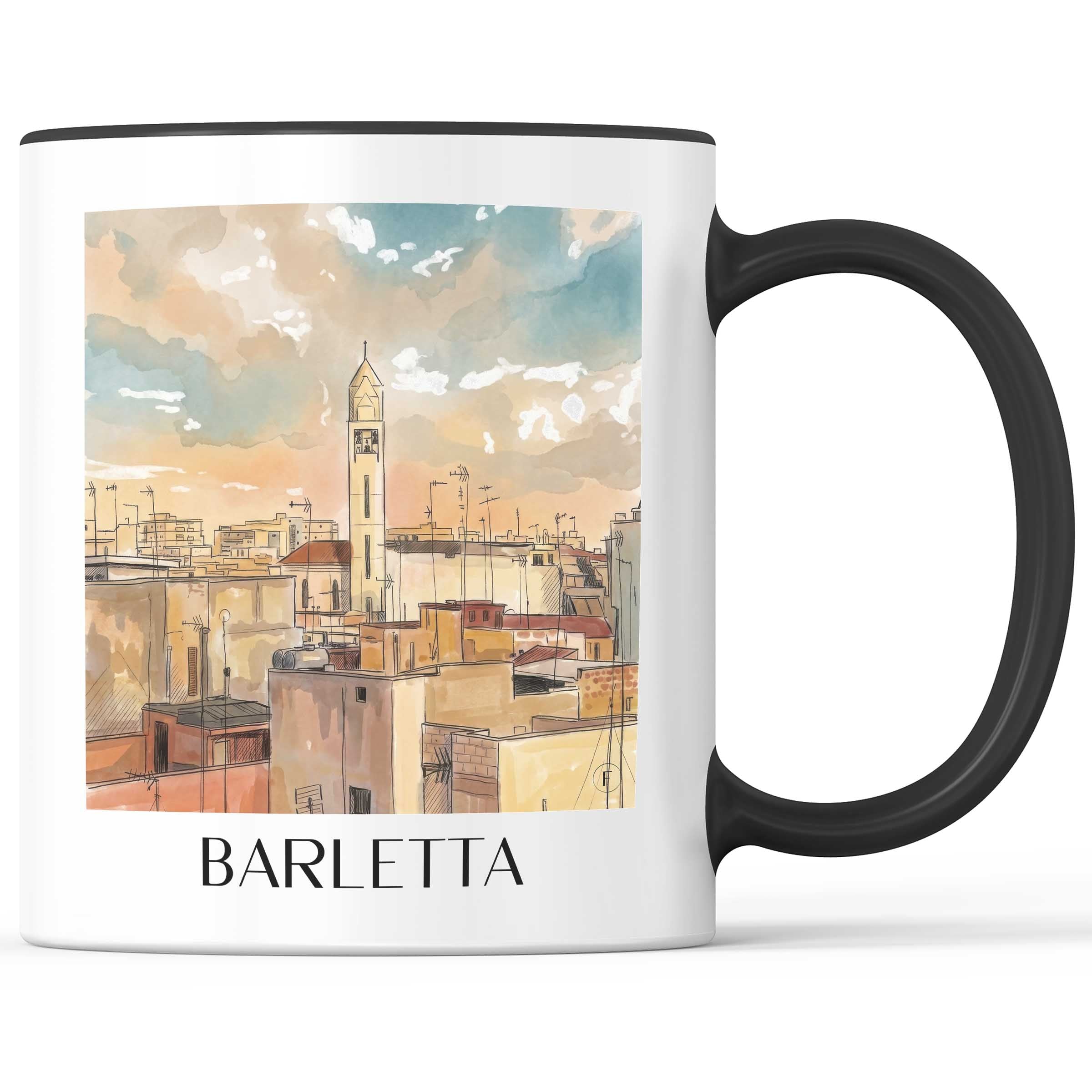 barletta-apulien-italien-kaffeebecher-aquarell
