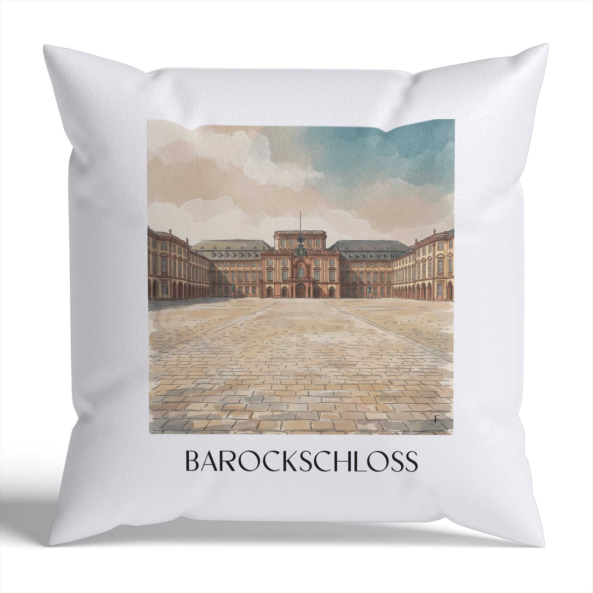 barockschloss-mannheim-deutschland-kissenbezug-aquarell