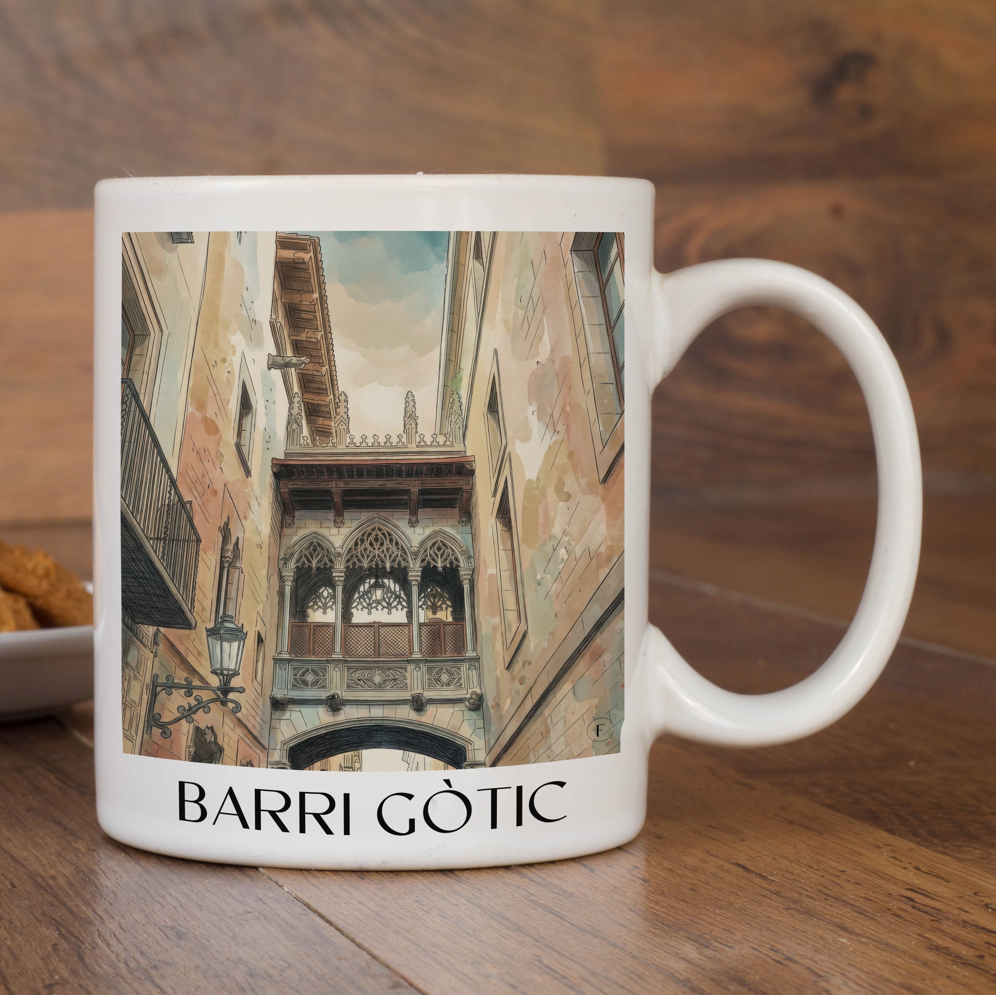 barri-gòtic-barcelona-spanien-kaffeebecher-aquarell