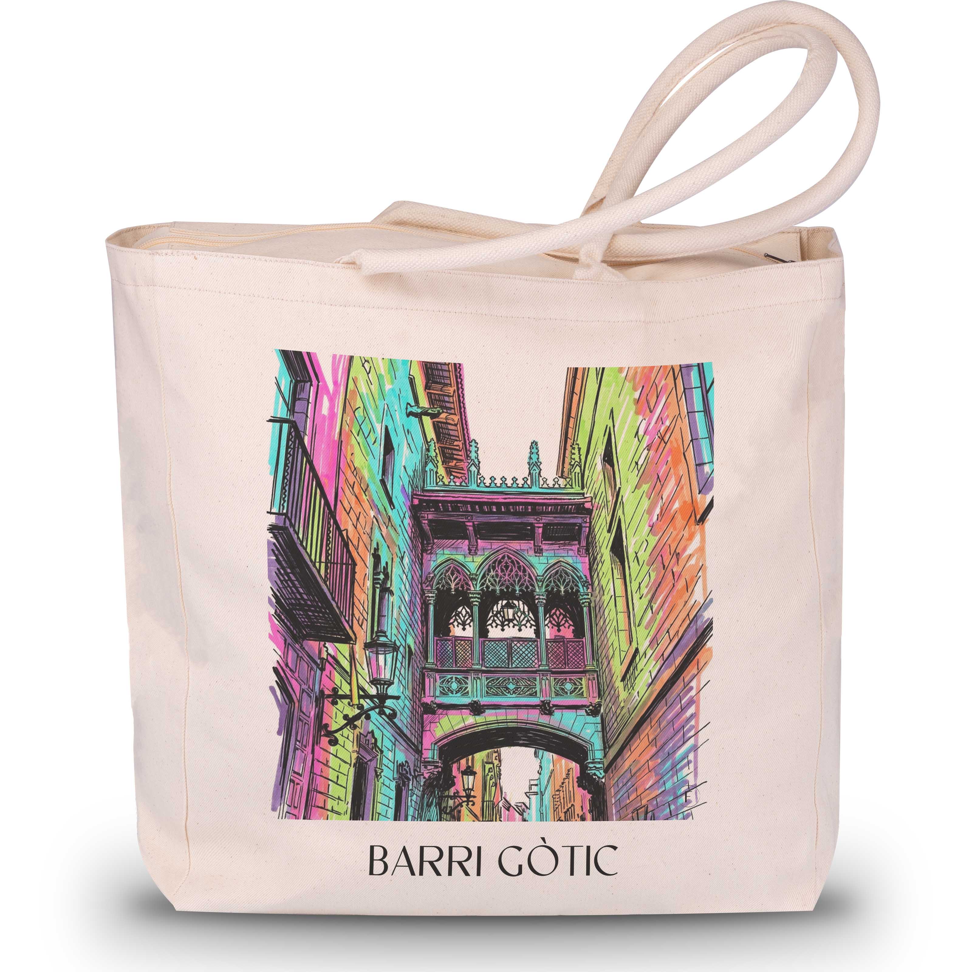 barri-gòtic-barcelona-spanien-einkaufstasche-graffiti