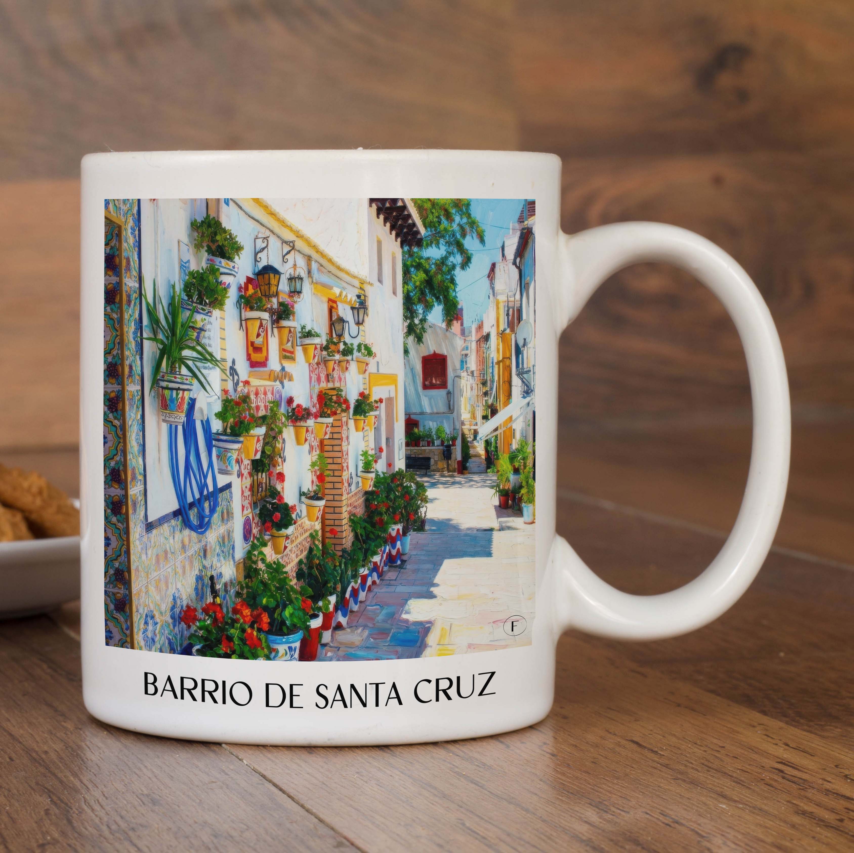 barrio-de-santa-cruz-alicante-spanien-kaffeebecher-oil-painting-oelgemaelde