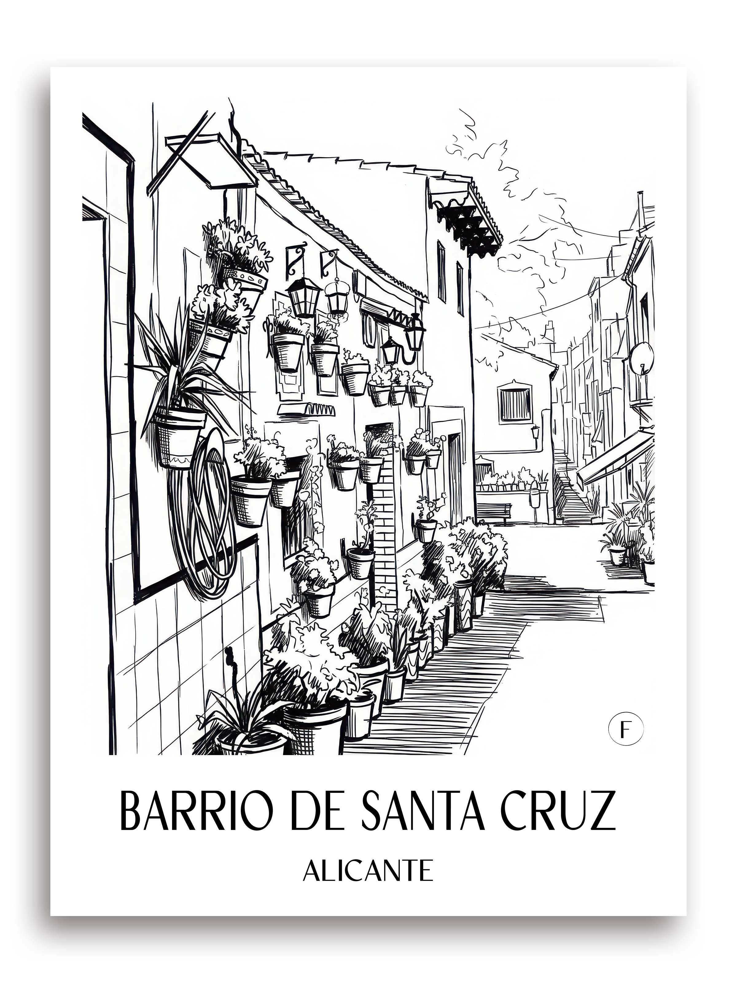 barrio-de-santa-cruz-alicante-spanien-poster-skizze