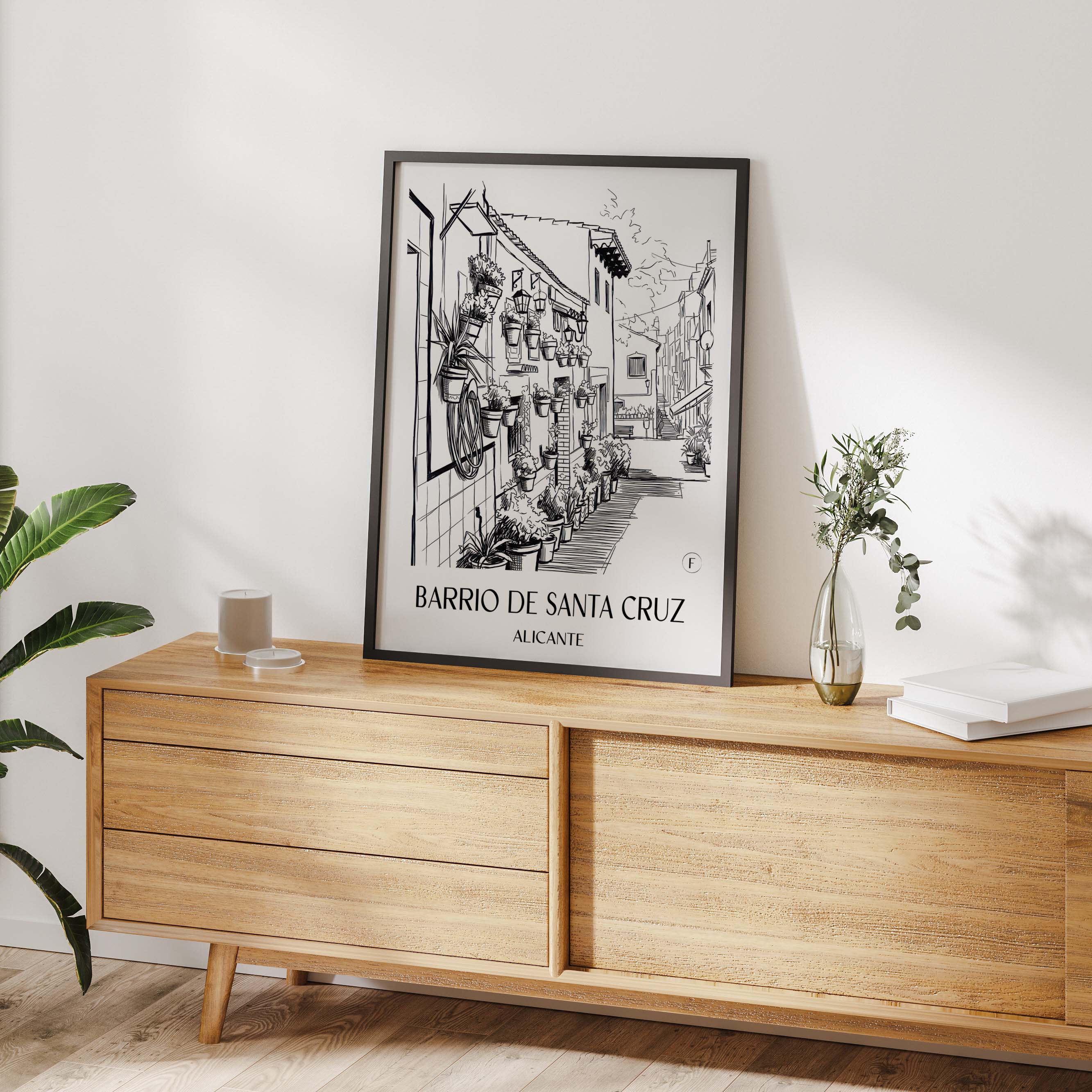 barrio-de-santa-cruz-alicante-spanien-poster-skizze