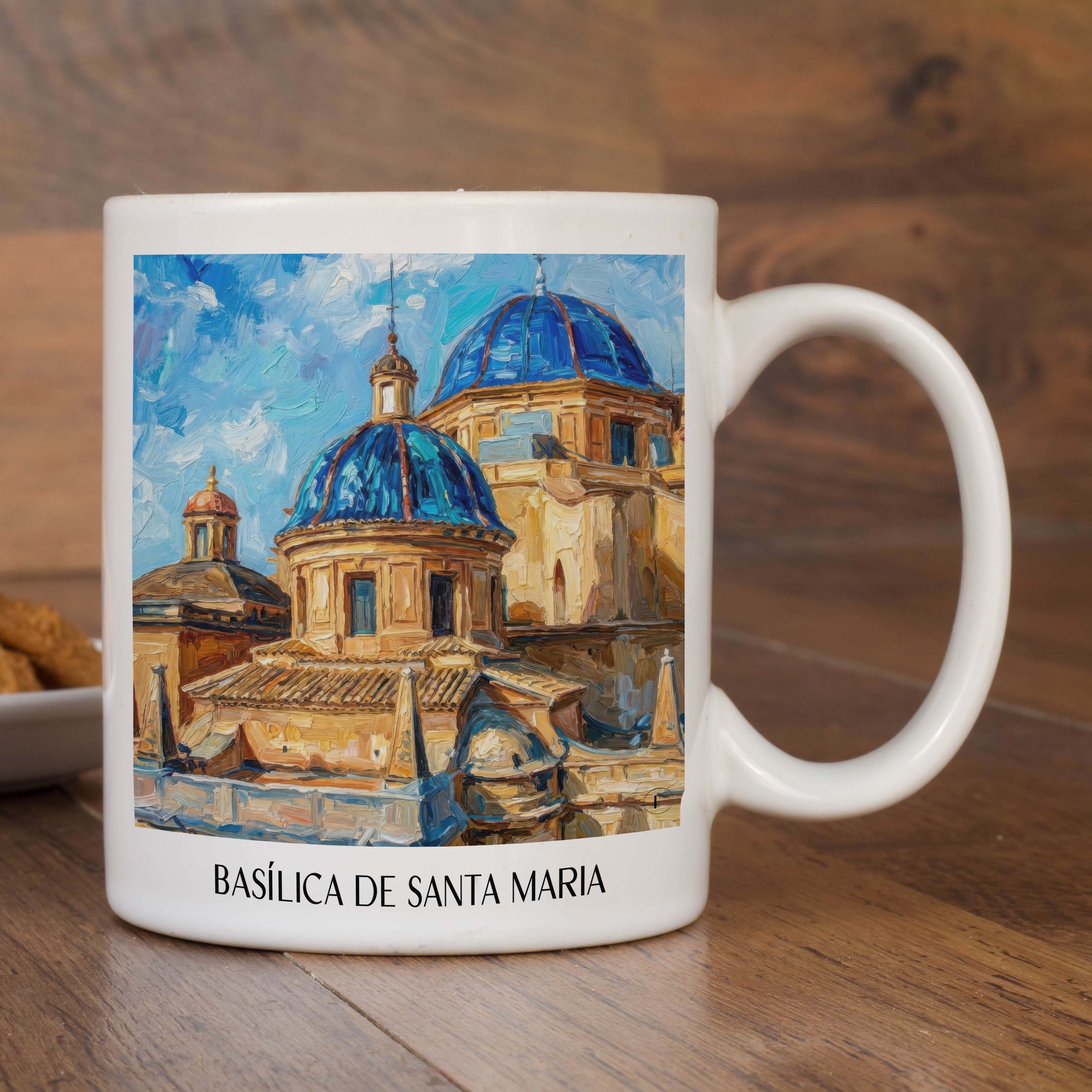 basílica-de-santa-maria-elche-spanien-kaffeebecher-oil-painting-oelgemaelde