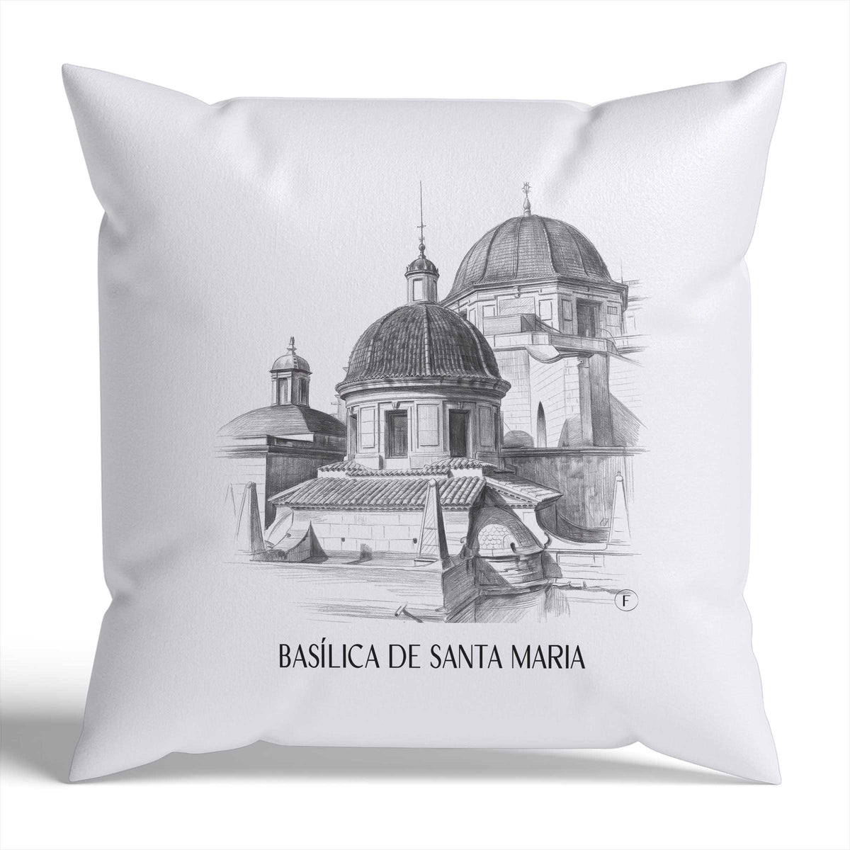 basílica-de-santa-maria-elche-spanien-kissenbezug-bleistift-zeichnung-drawing