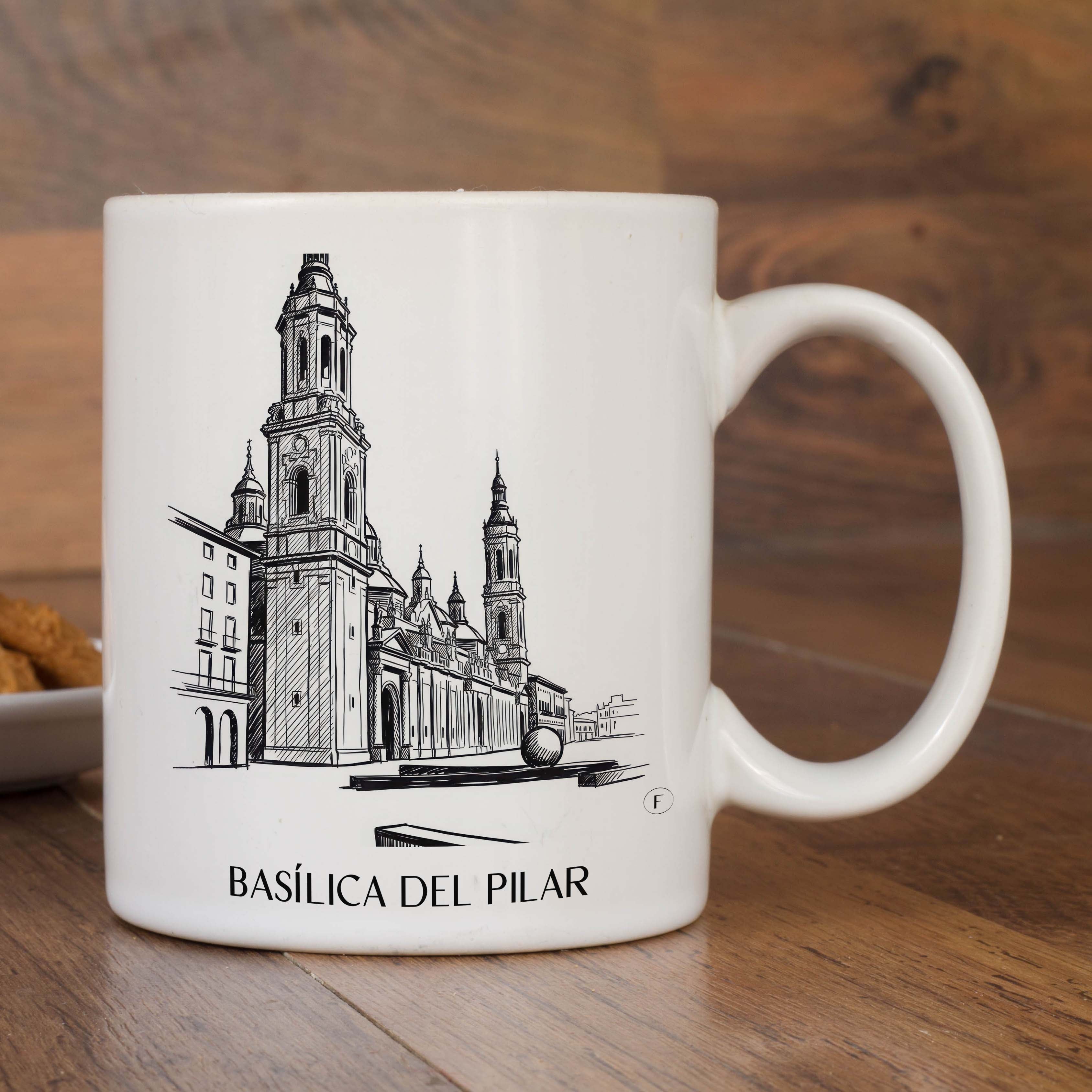 basílica-del-pilar-zaragoza-spanien-kaffeebecher-skizze