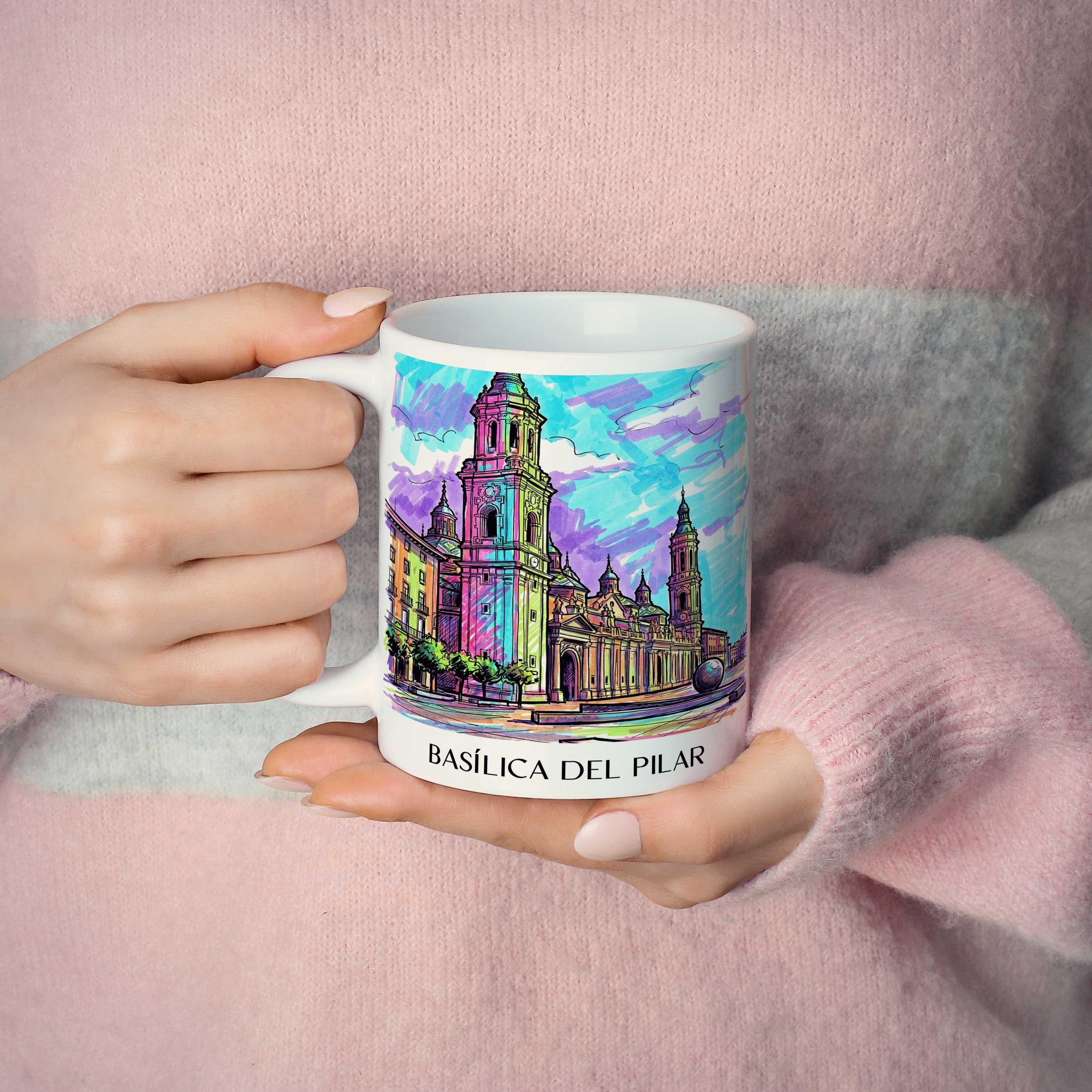 basílica-del-pilar-zaragoza-spanien-kaffeebecher-graffiti
