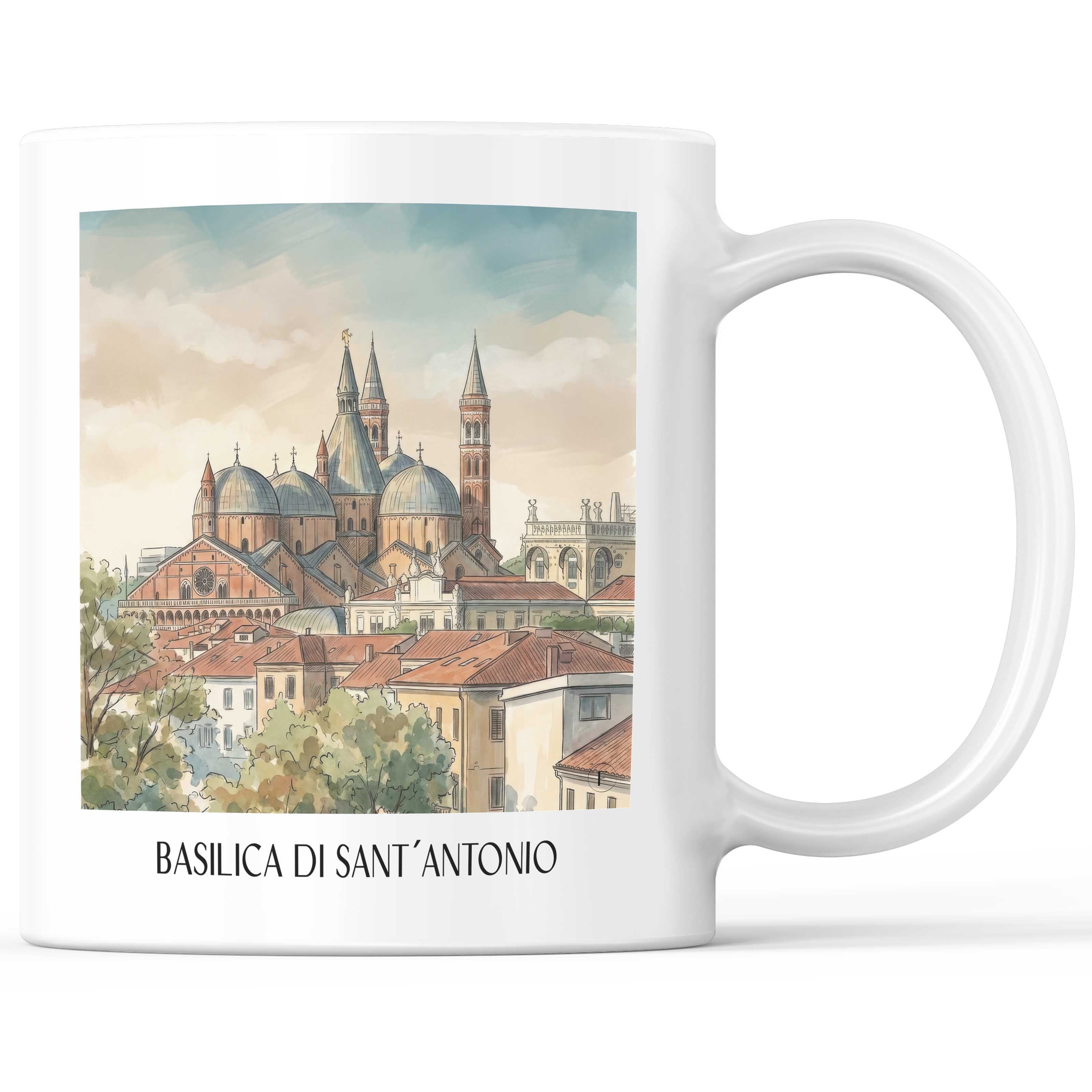 basilica-di-sant´antonio-padua-italien-kaffeebecher-aquarell