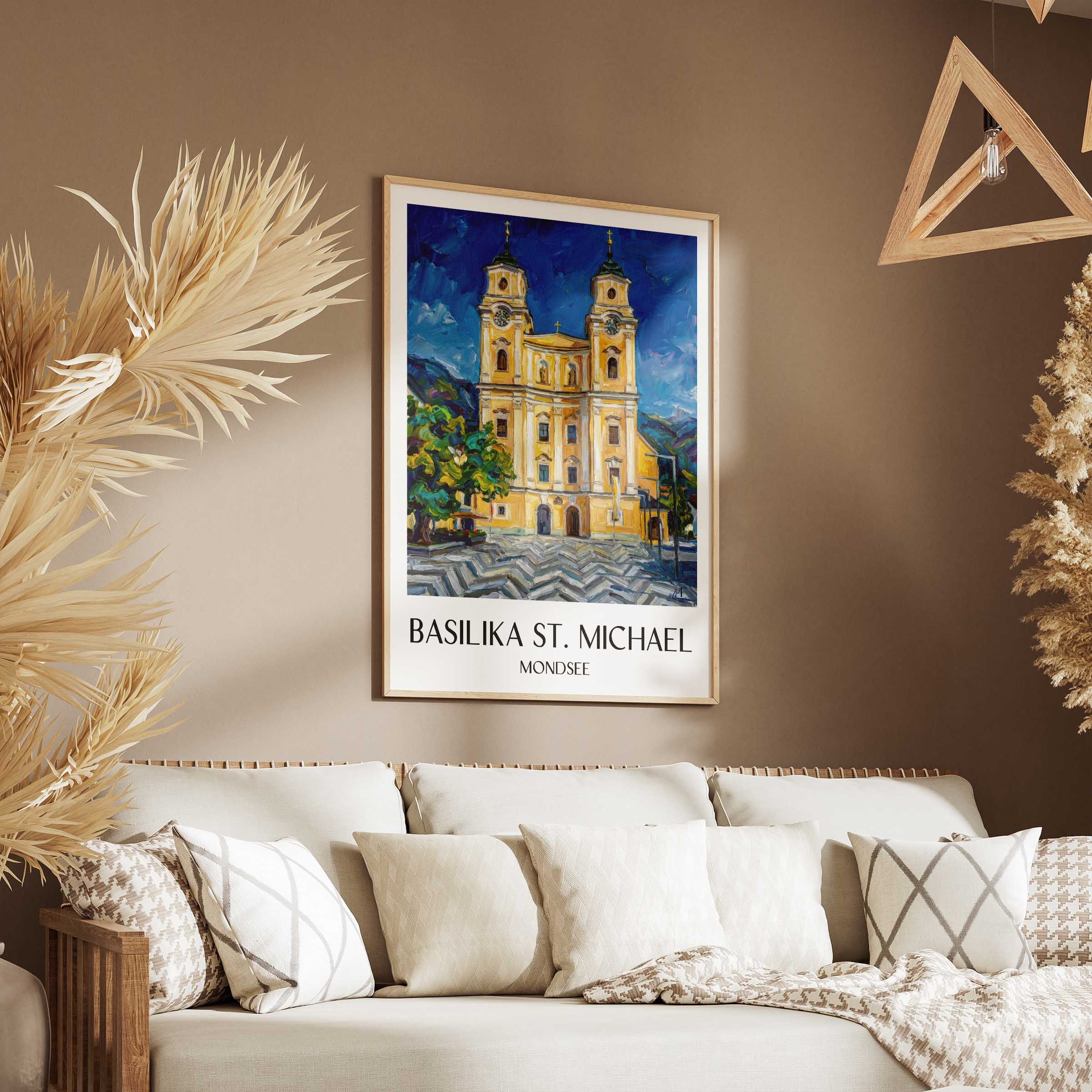 basilika-st.-michael-mondsee-österreich-poster-oil-painting-oelgemaelde