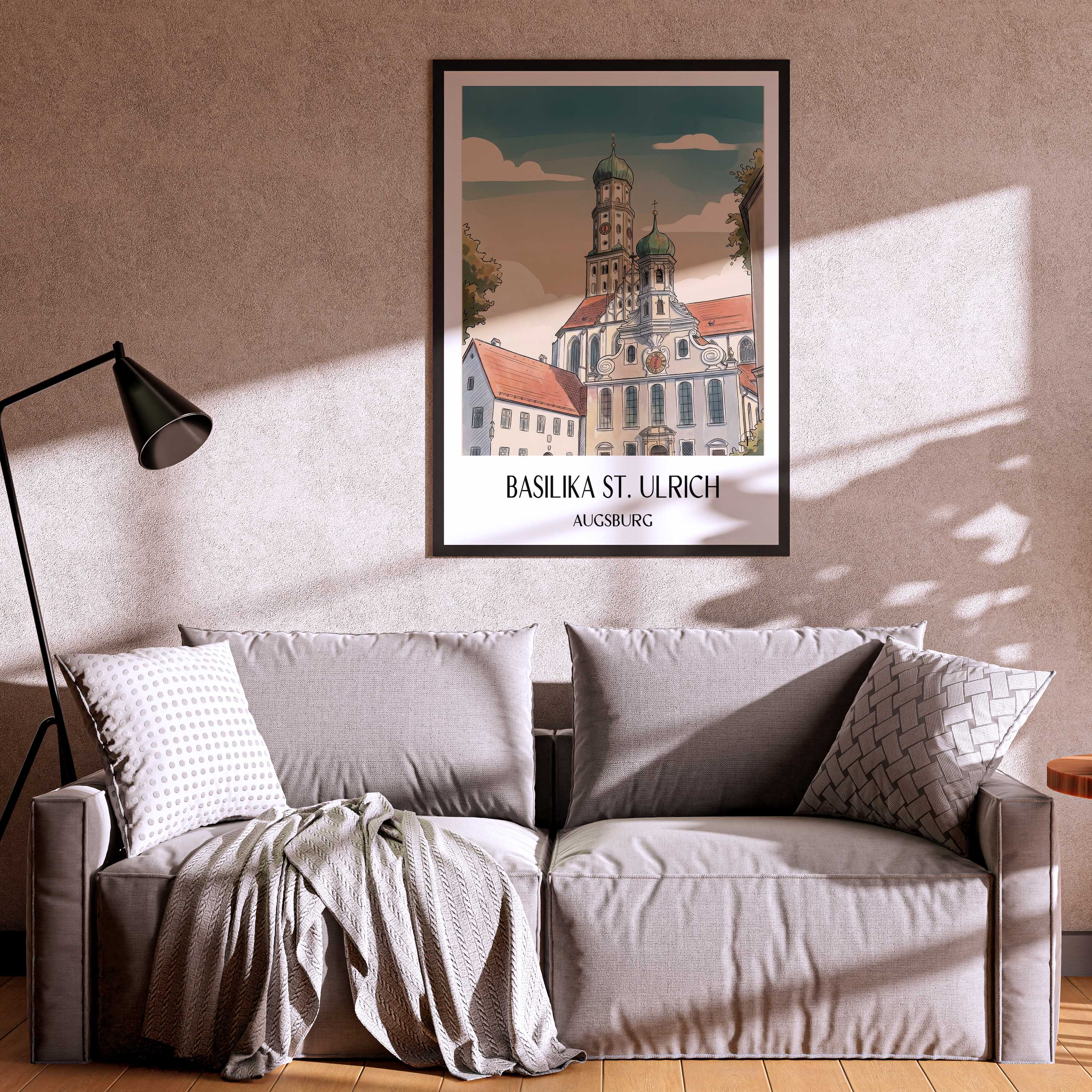 basilika-st.-ulrich-augsburg-deutschland-poster-aquarell