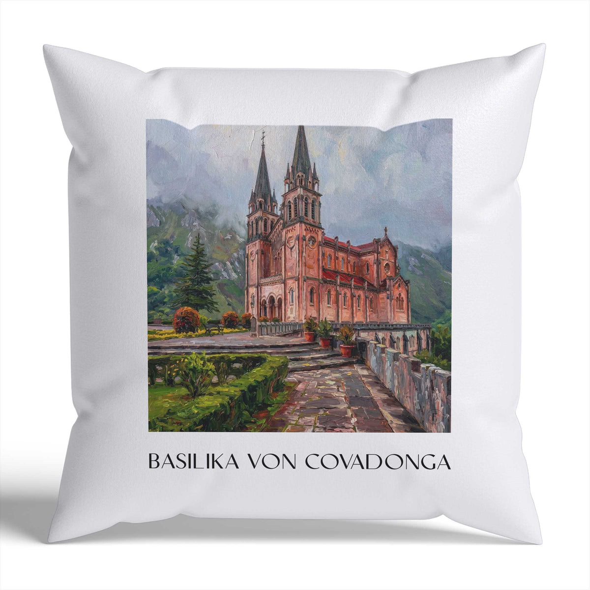 basilika-von-covadonga-spanien-spanien-kissenbezug-oil-painting-oelgemaelde