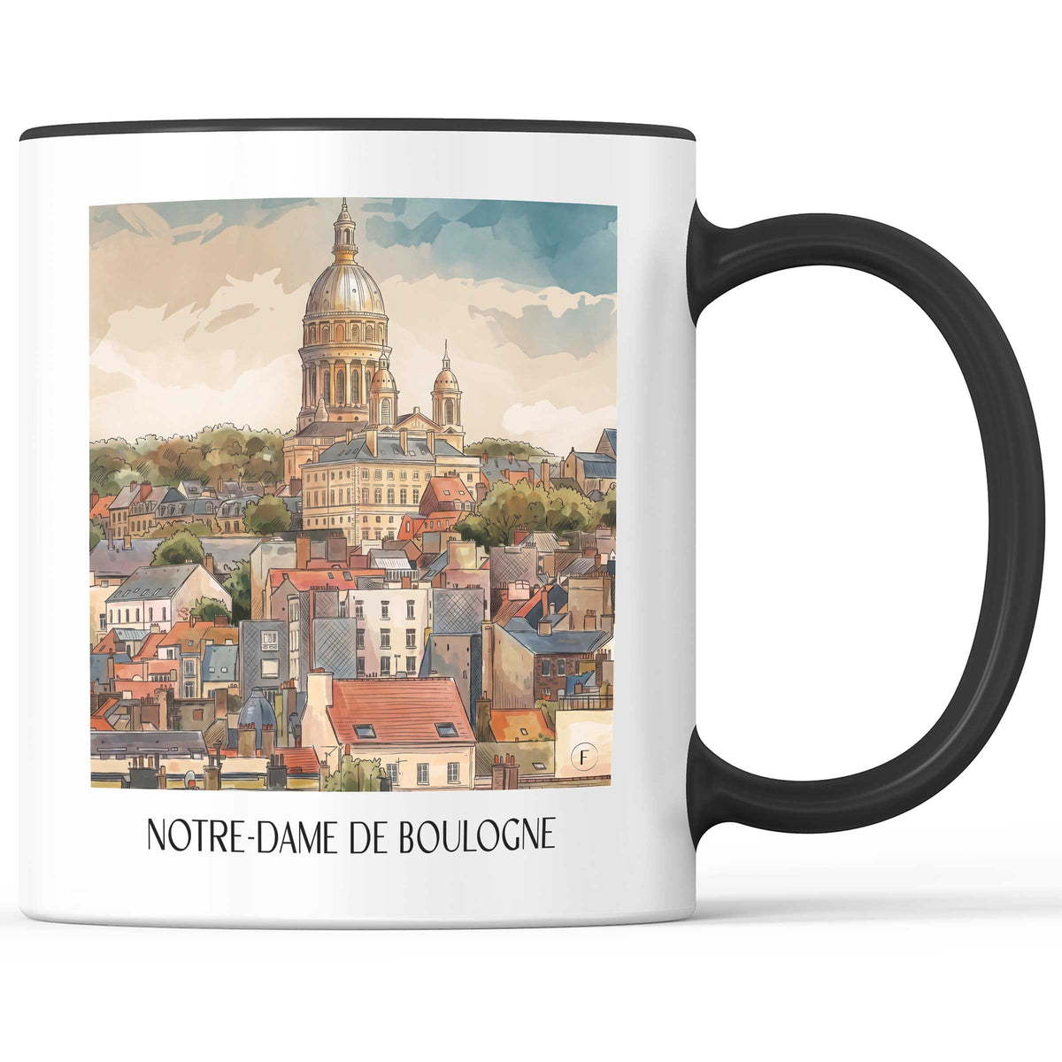 basilique-notre-dame-boulogne-sur-mer-frankreich-kaffeebecher-aquarell