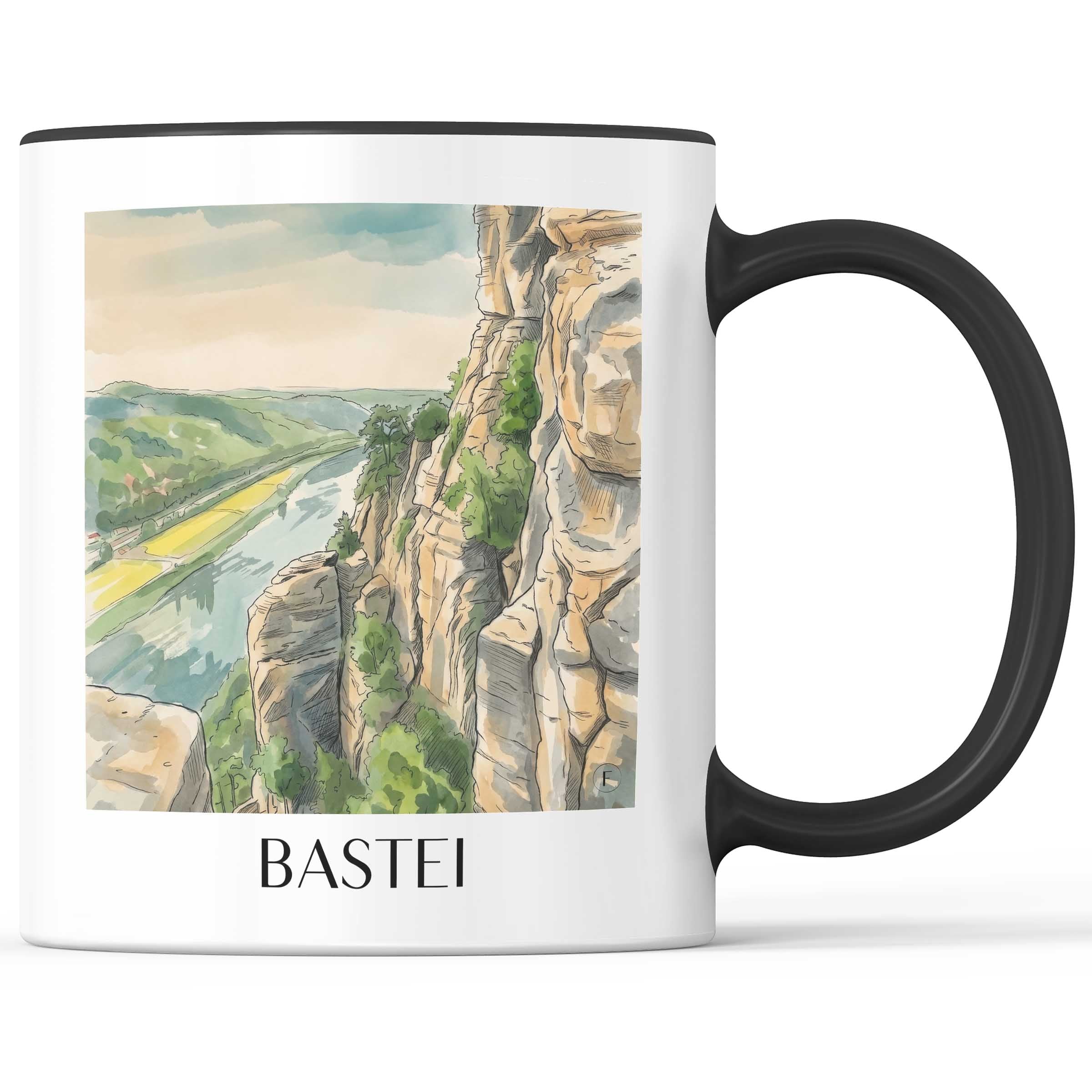 bastei-sächsische-schweiz-deutschland-kaffeebecher-aquarell
