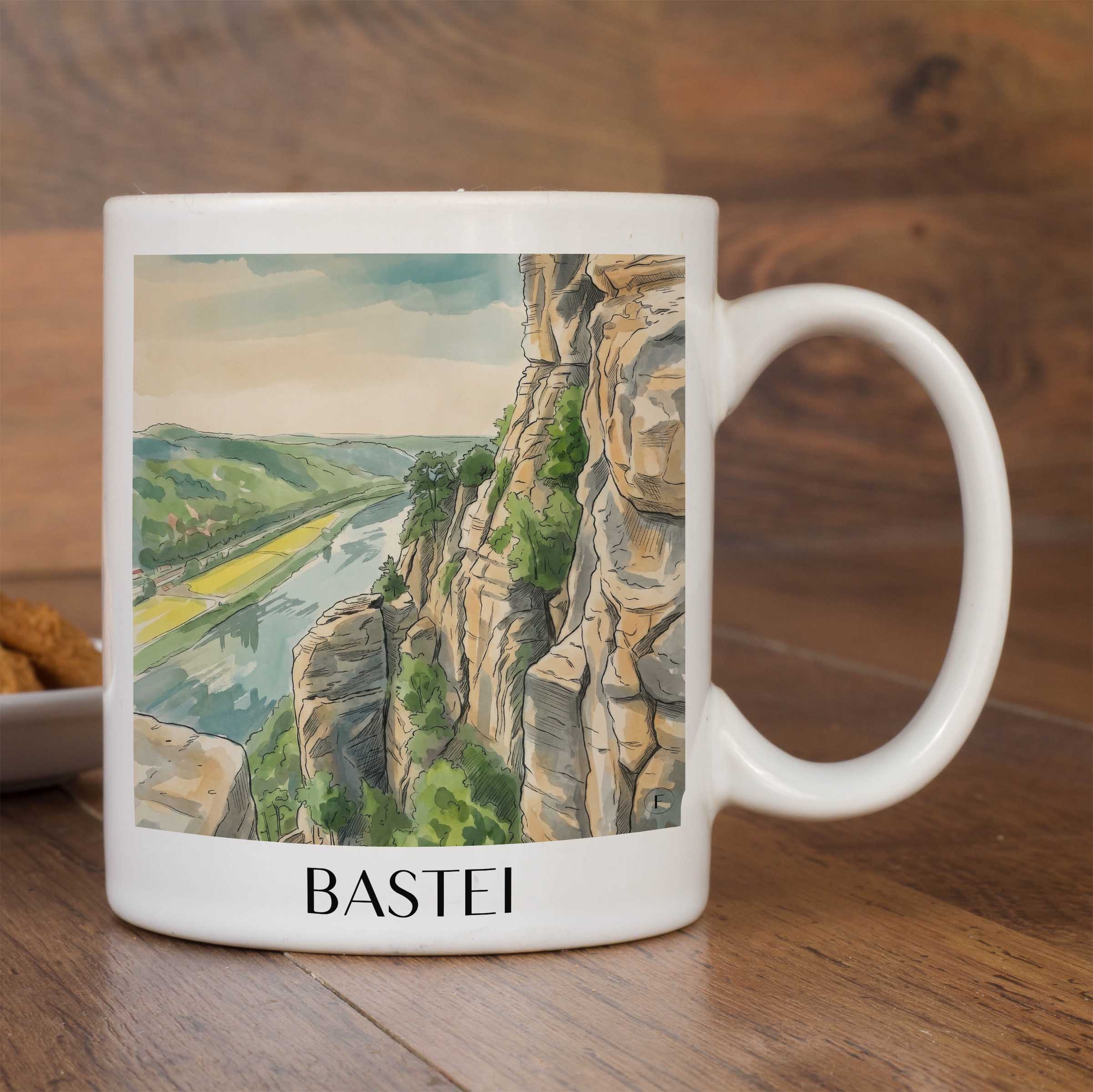 bastei-sächsische-schweiz-deutschland-kaffeebecher-aquarell