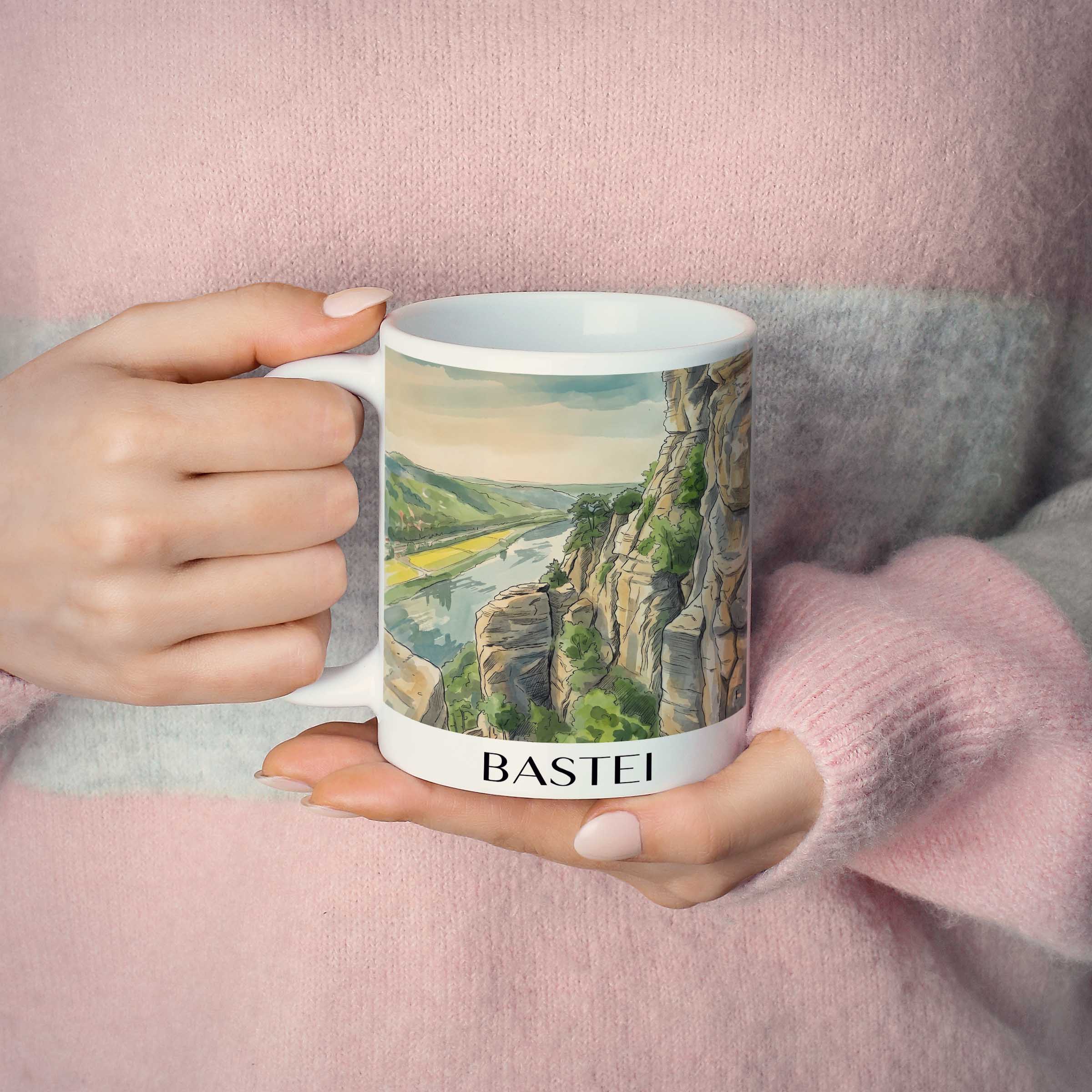 bastei-sächsische-schweiz-deutschland-kaffeebecher-aquarell