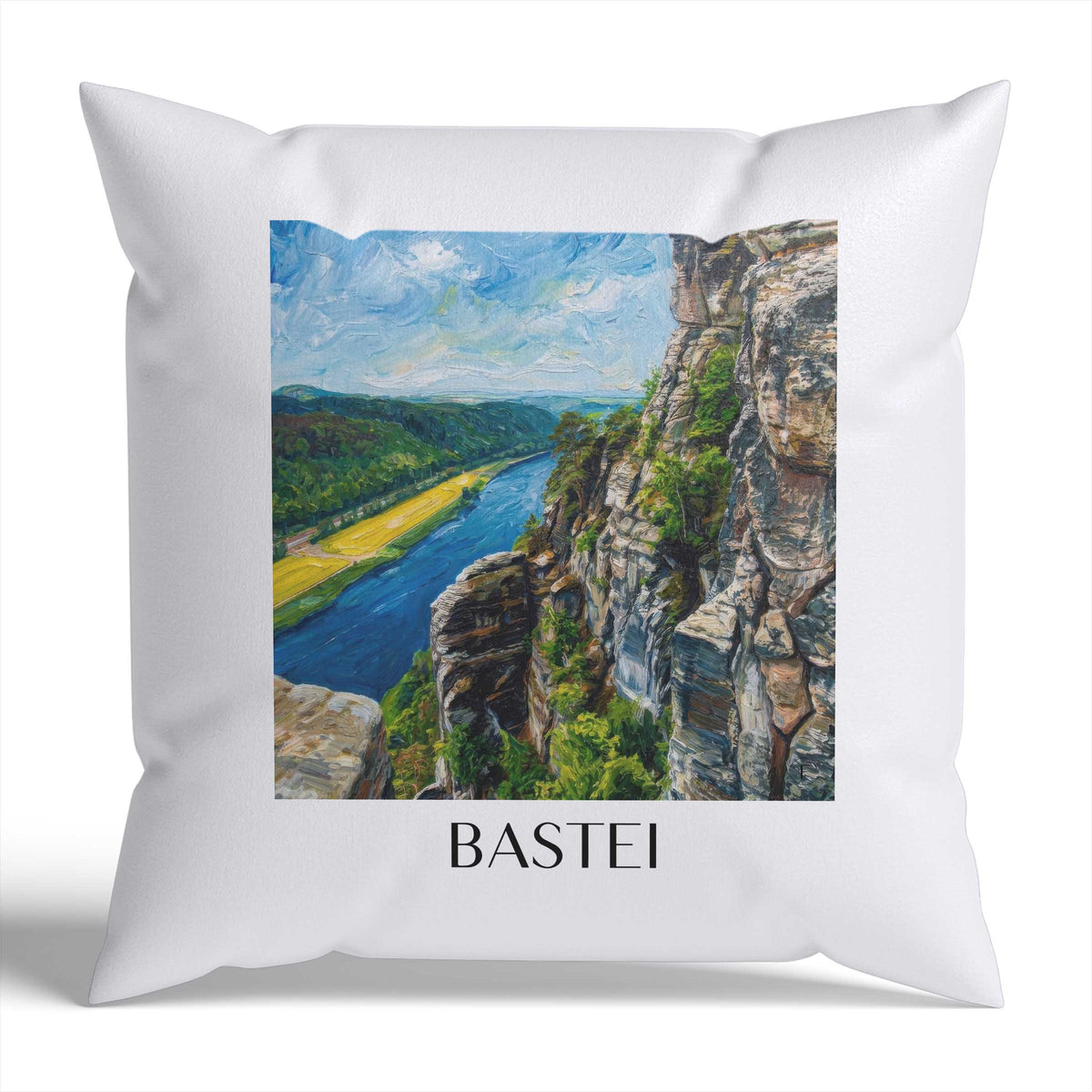 bastei-sächsische-schweiz-deutschland-kissenbezug-oil-painting-oelgemaelde