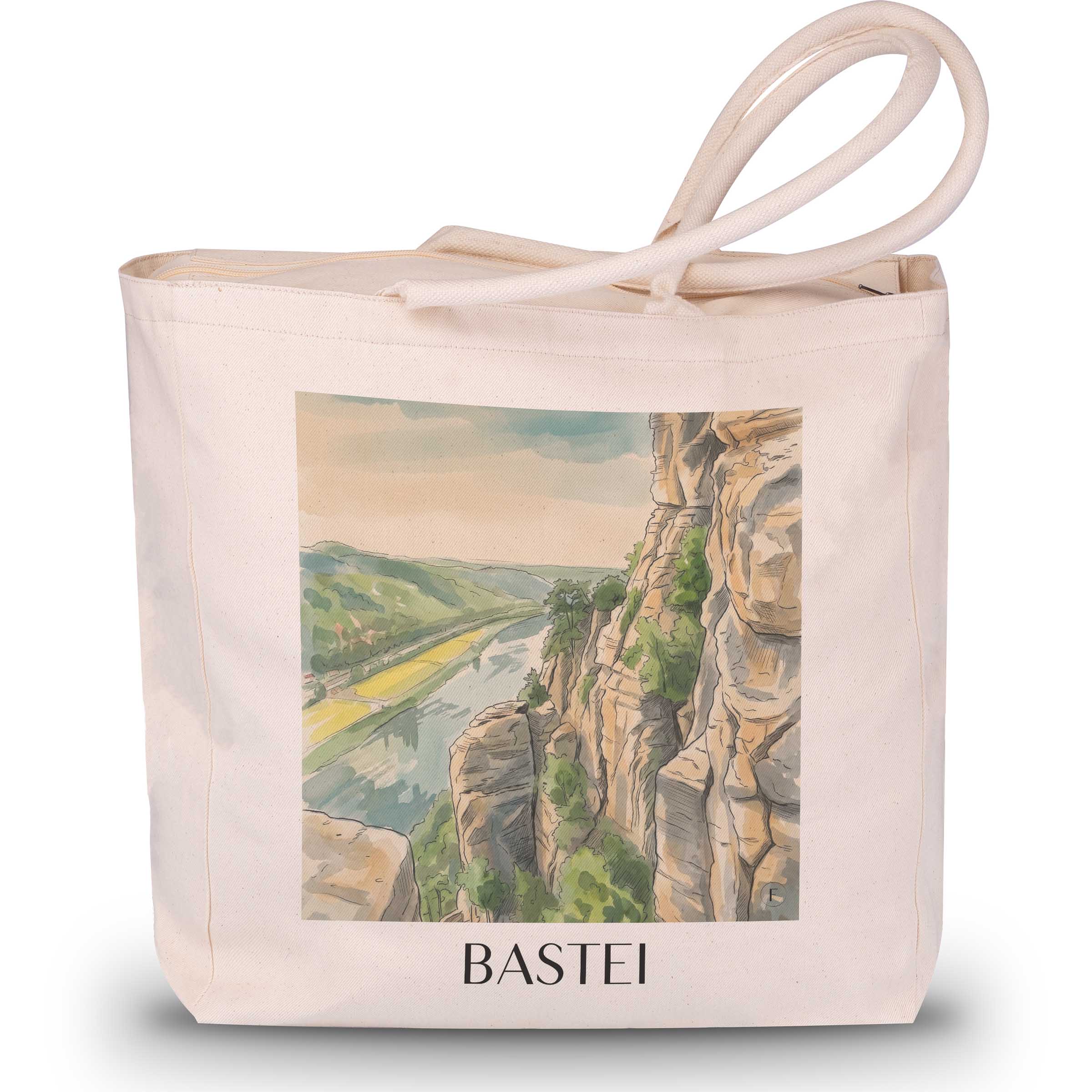 bastei-sächsische-schweiz-deutschland-einkaufstasche-aquarell
