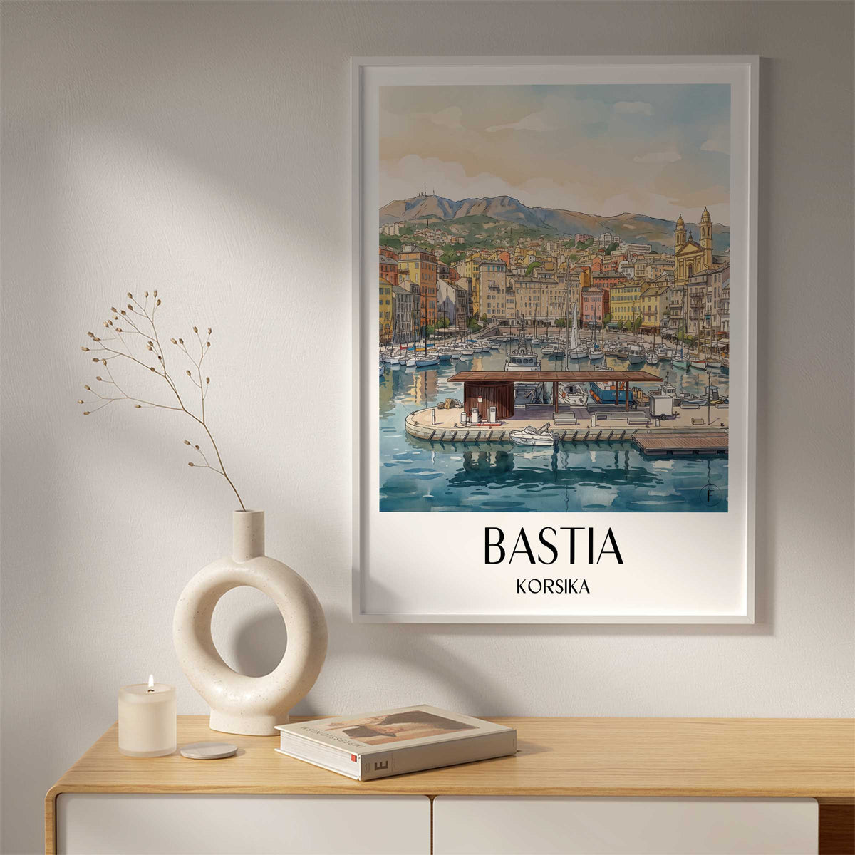 bastia-korsika-frankreich-poster-aquarell