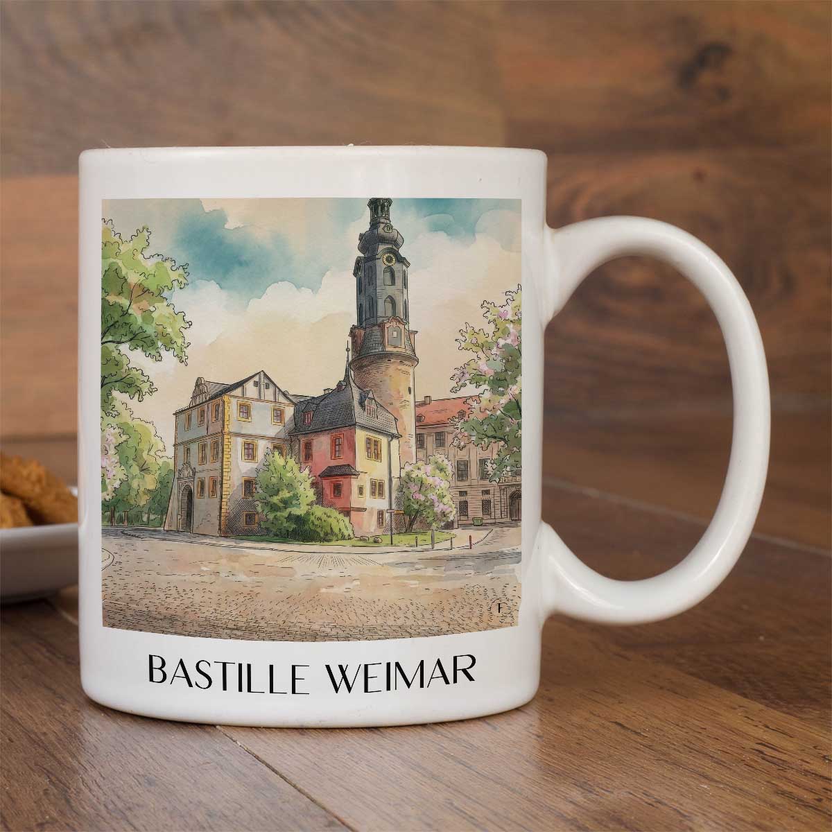 bastille-weimar-deutschland-kaffeebecher-aquarell