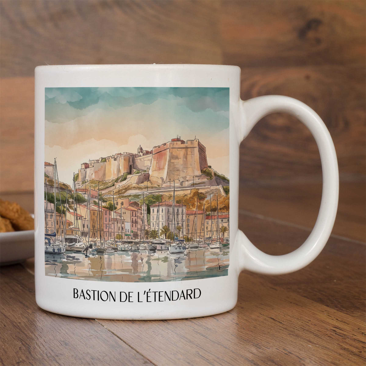 bastion-de-l’étendard-bonifacio-frankreich-kaffeebecher-aquarell