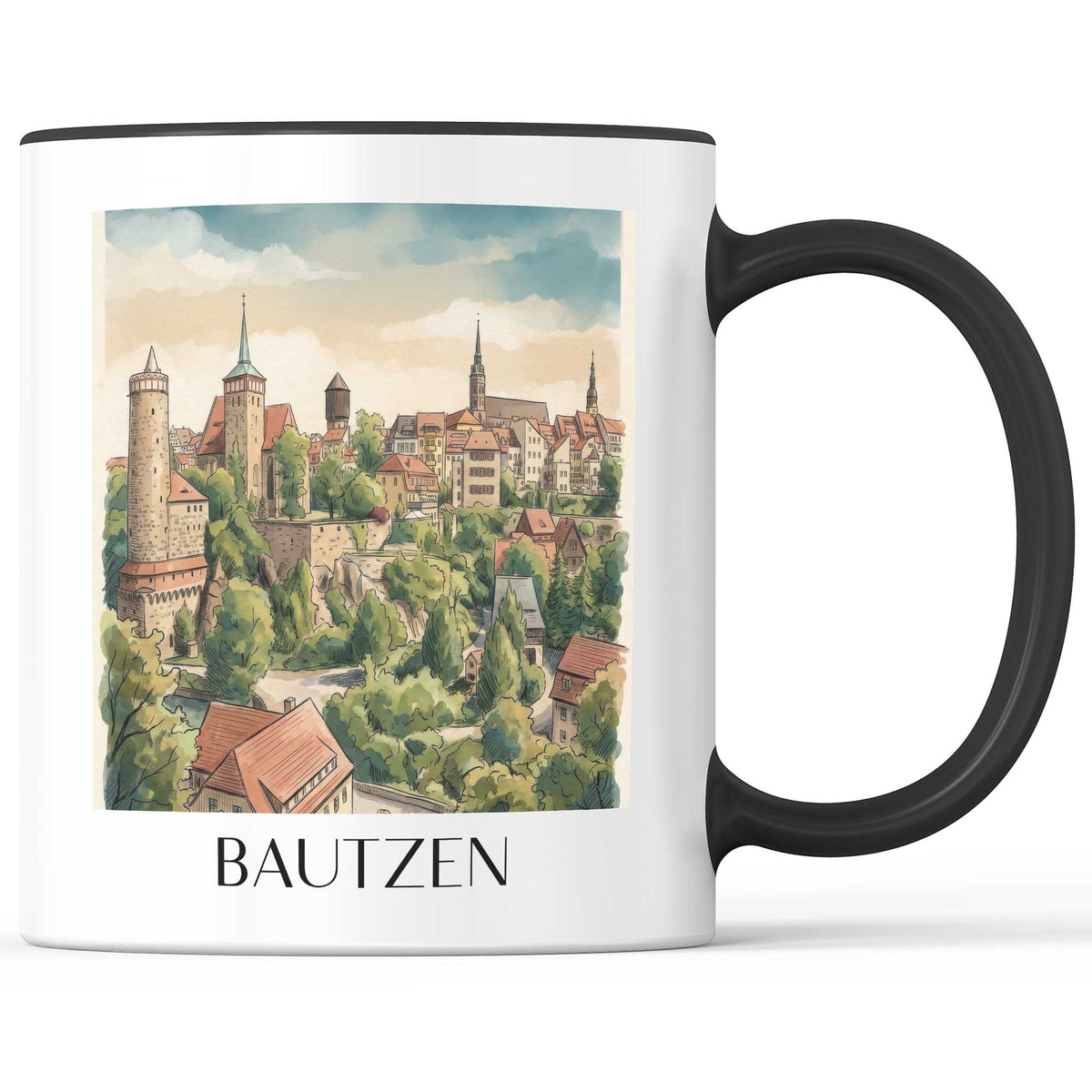 bautzen--oberlausitz-deutschland-kaffeebecher-aquarell