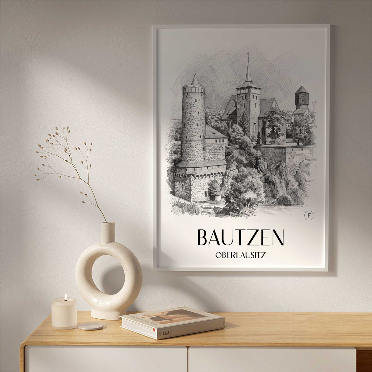 bautzen-oberlausitz-deutschland-poster-bleistift-zeichnung-drawing