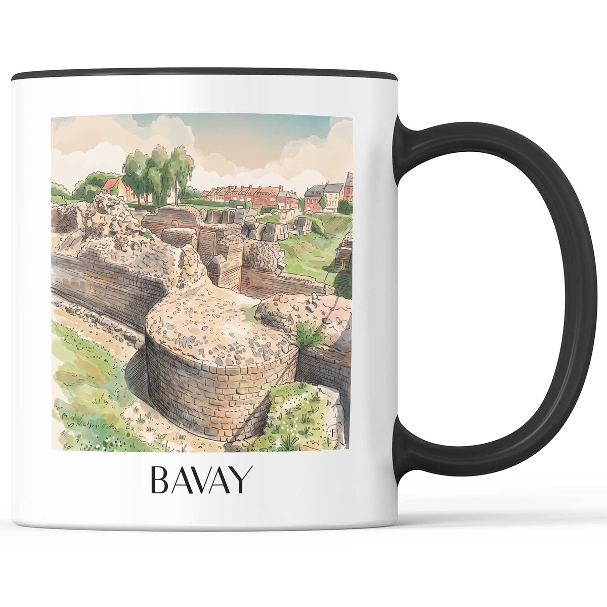 bavay-nord-frankreich-kaffeebecher-aquarell