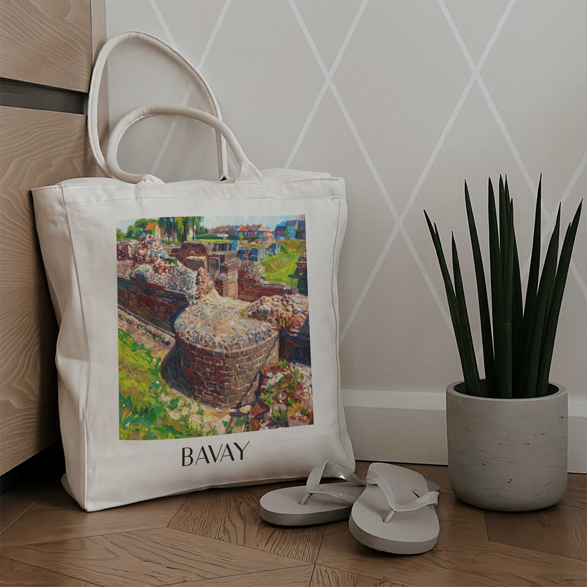 bavay-nord-frankreich-einkaufstasche-oil-painting-oelgemaelde