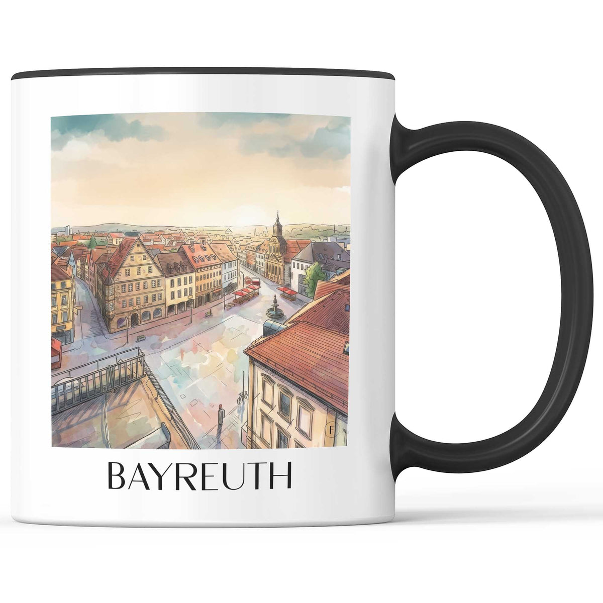 bayreuth-oberfranken-deutschland-kaffeebecher-aquarell