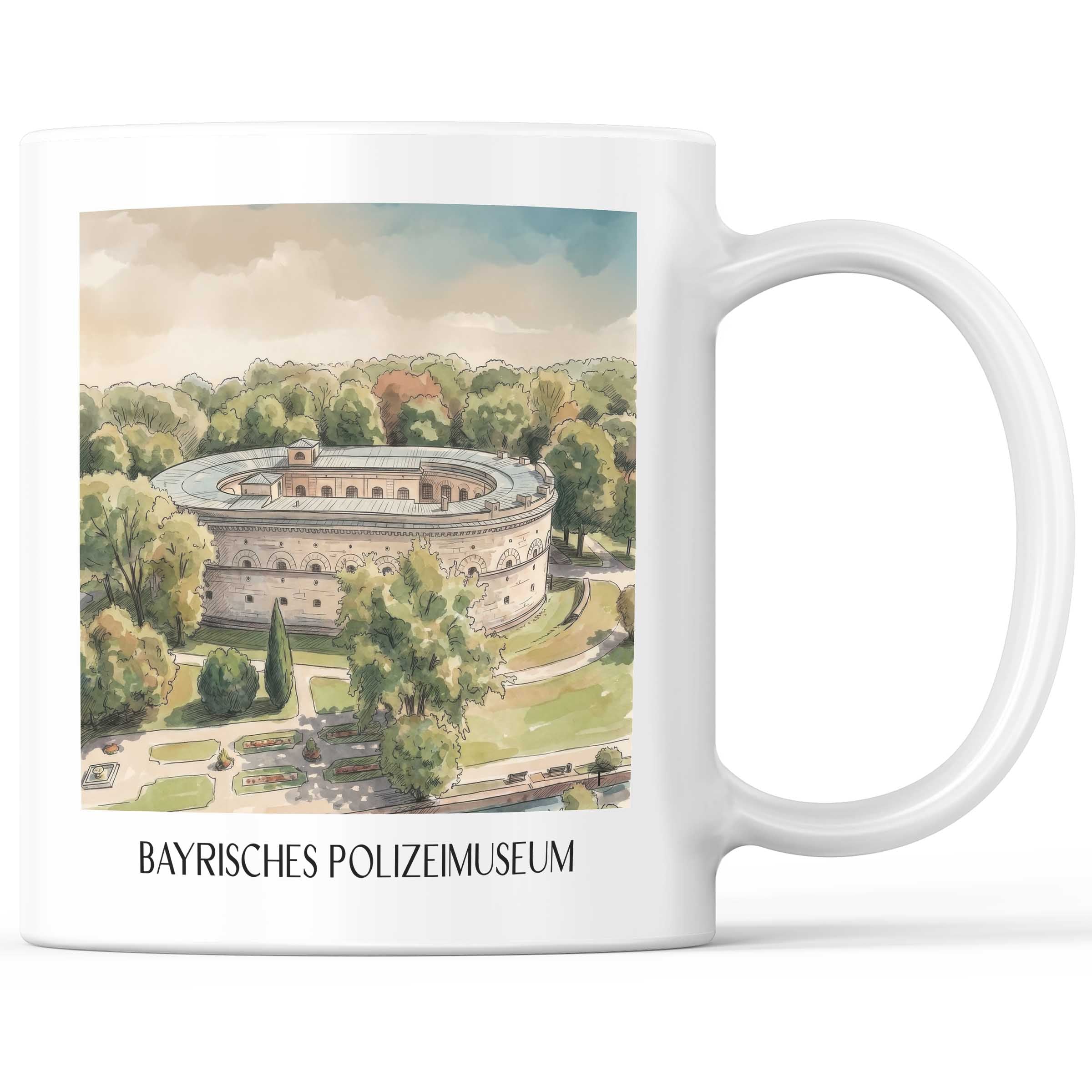 bayrisches-polizeimuseum-ingolstadt-deutschland-kaffeebecher-aquarell