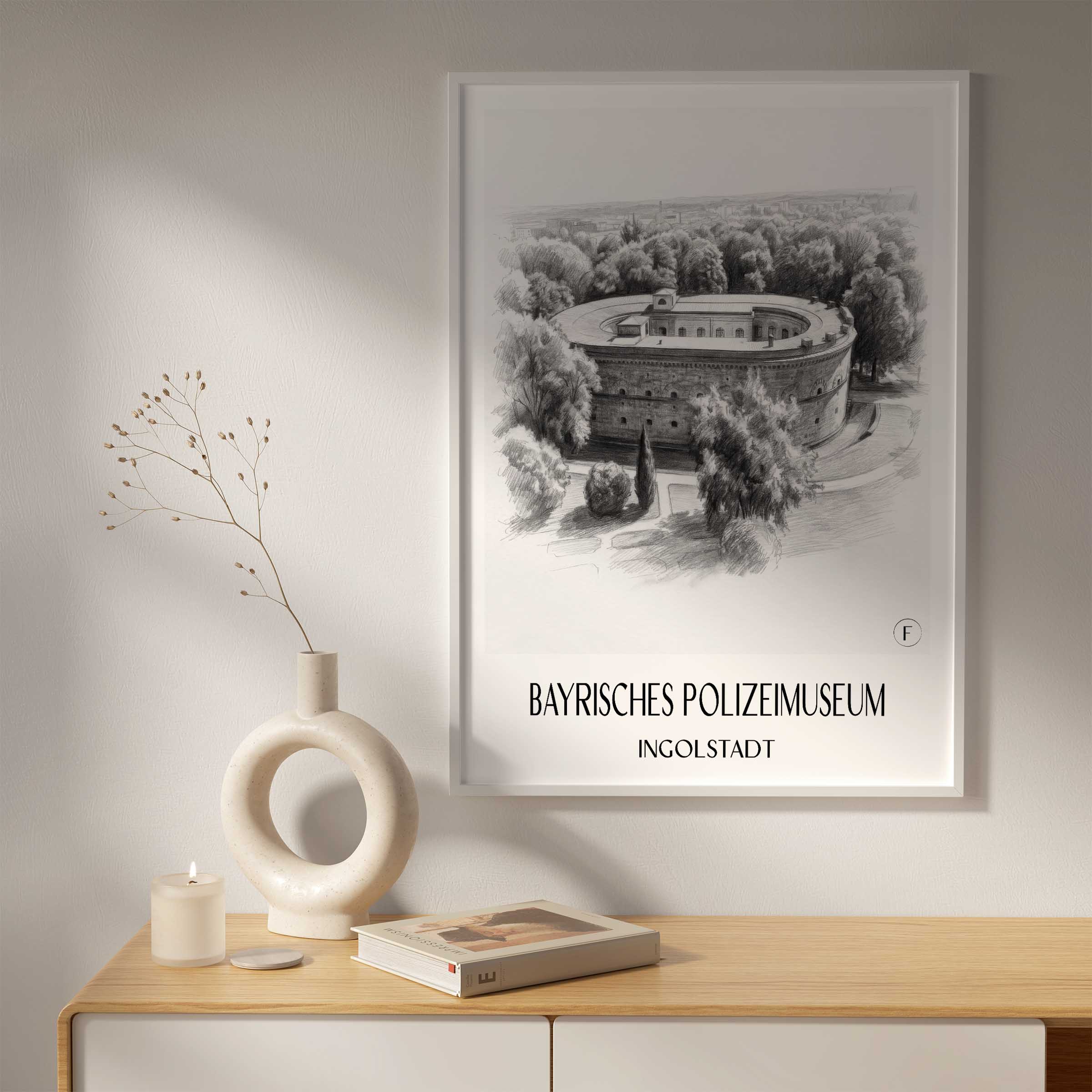 bayrisches-polizeimuseum-ingolstadt-deutschland-poster-bleistift-zeichnung-drawing