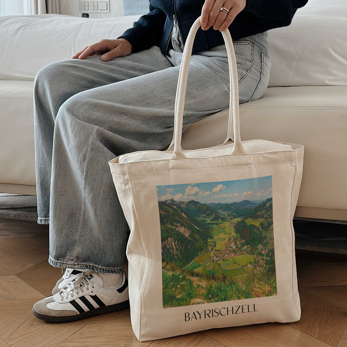 bayrischzell-wendelstein-deutschland-einkaufstasche-oil-painting-oelgemaelde