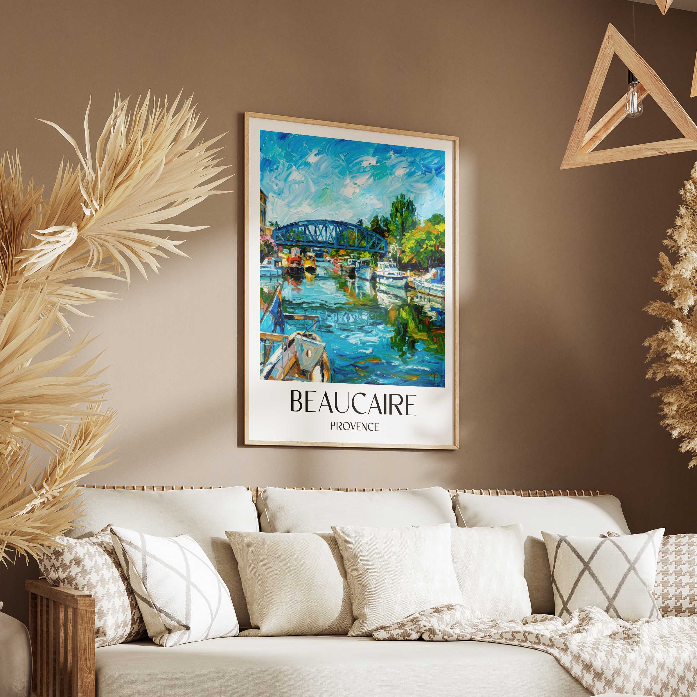 beaucaire-provence-frankreich-poster-oil-painting-oelgemaelde