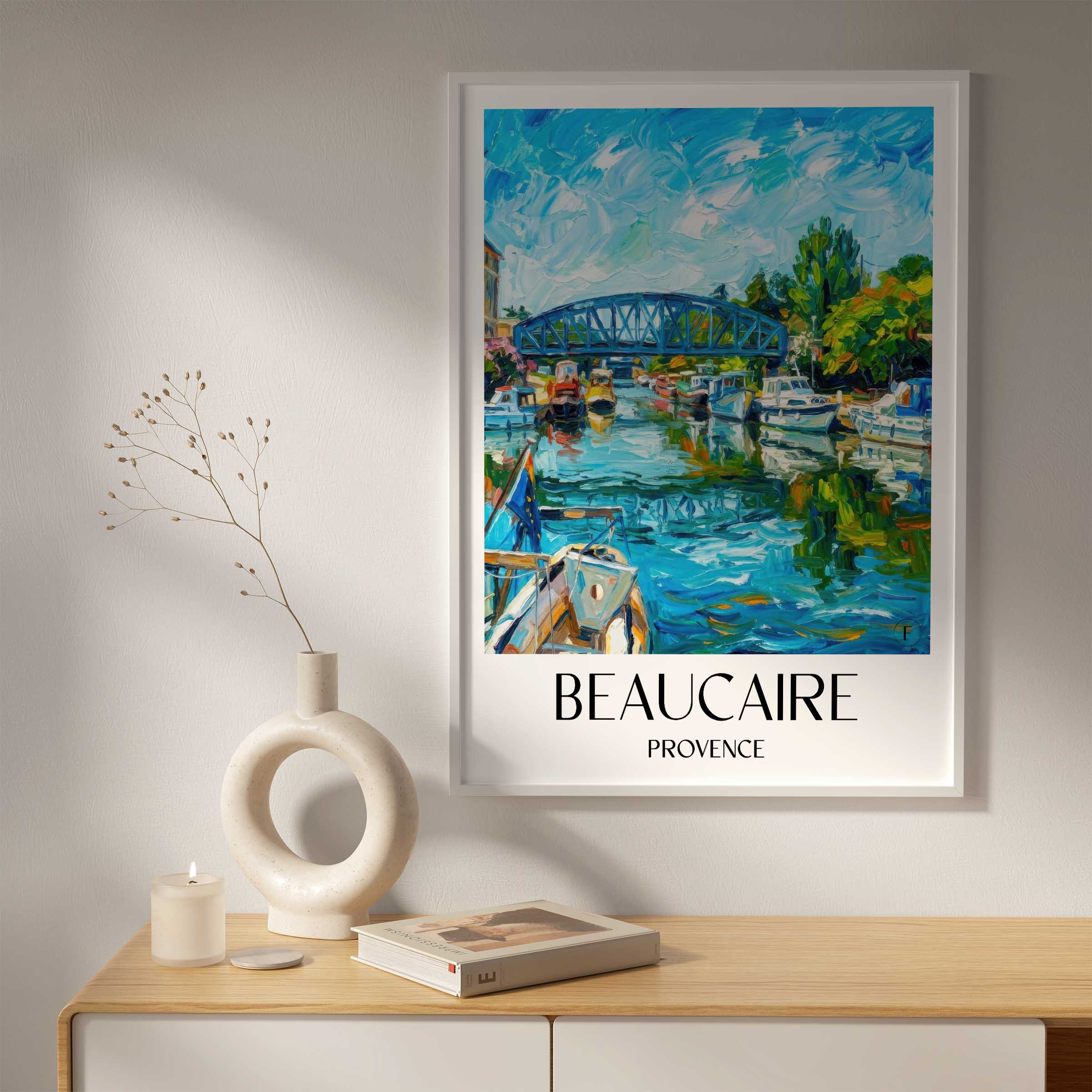beaucaire-provence-frankreich-poster-oil-painting-oelgemaelde