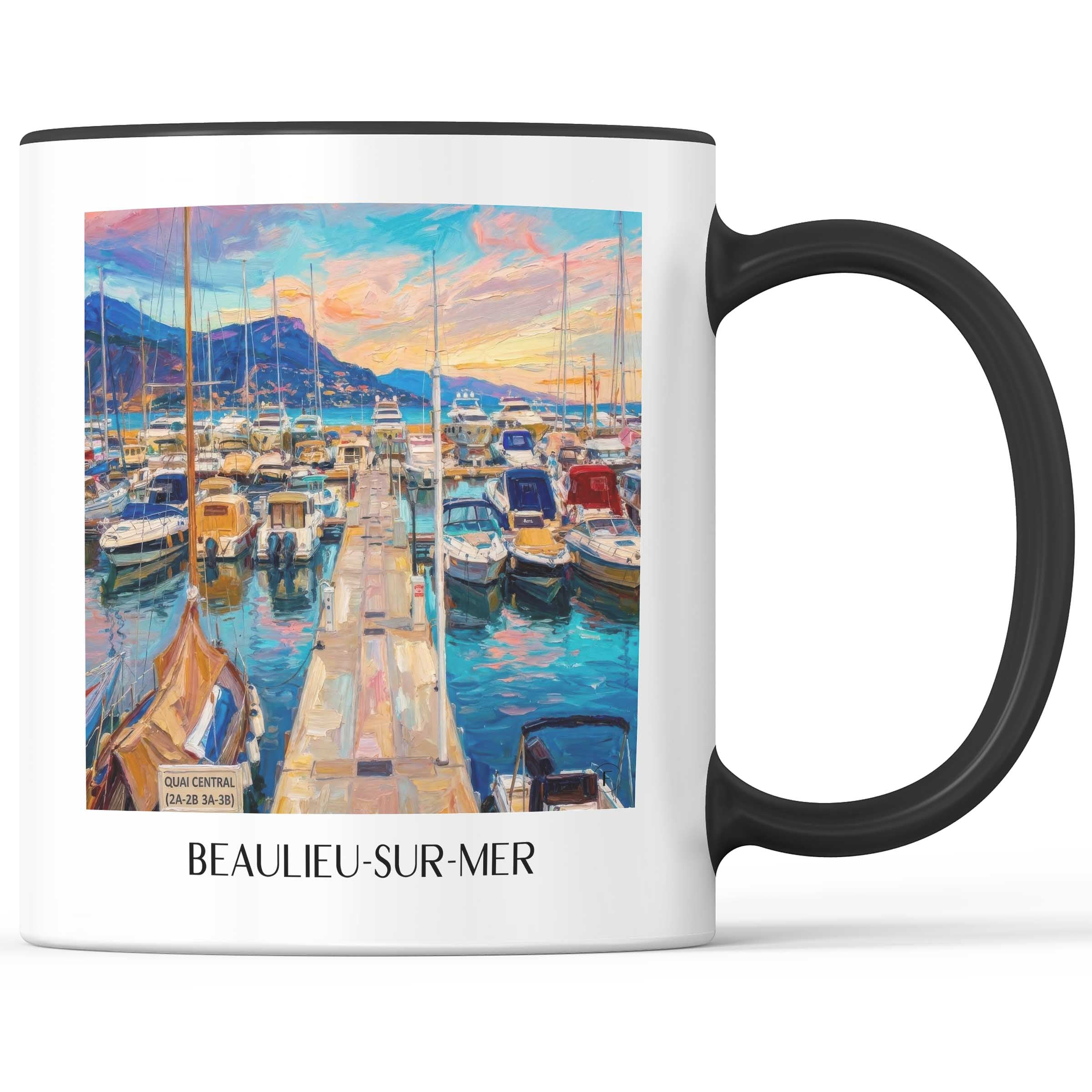 beaulieu-sur-mer-côte-d´azur-frankreich-kaffeebecher-oil-painting-oelgemaelde