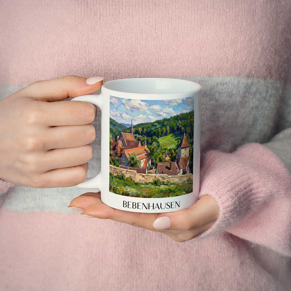 bebenhausen-schönbuch-deutschland-kaffeebecher-oil-painting-oelgemaelde