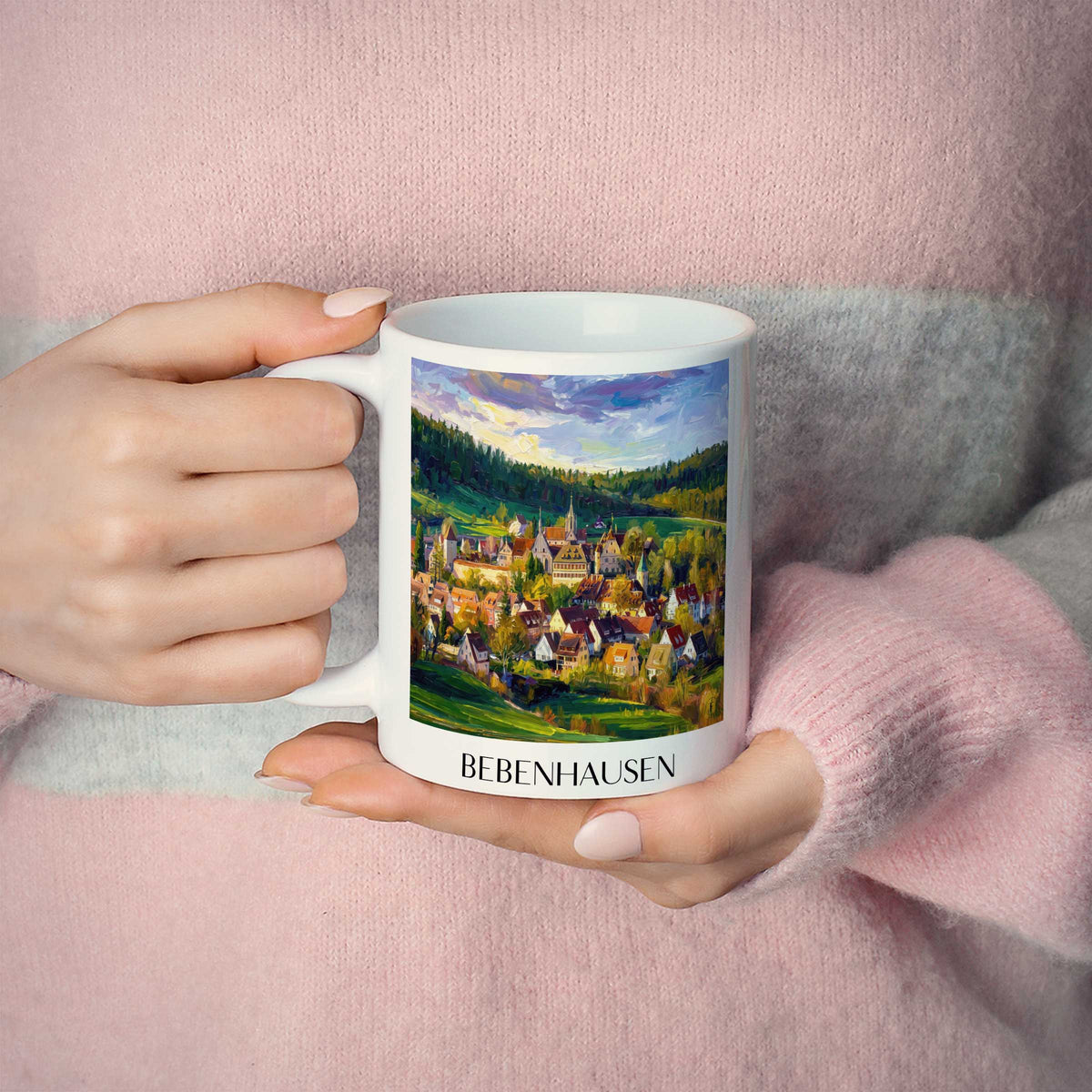 bebenhausen-schönbuch-deutschland-kaffeebecher-oil-painting-oelgemaelde