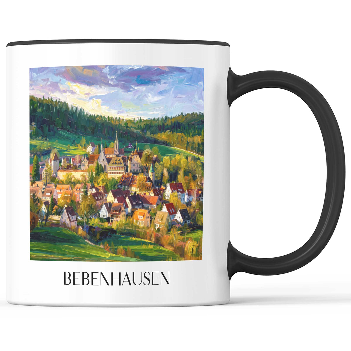 Bebenhausen Kaffeebecher - Schönbuch - Deutschland Becher - Kaffeetasse im Ölgemälde Stil - favplace