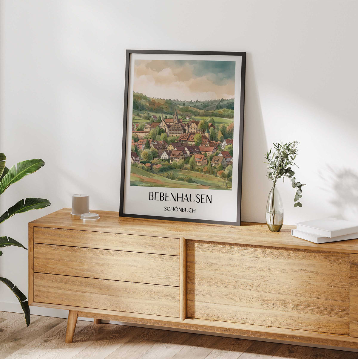 bebenhausen-schönbuch-deutschland-poster-aquarell