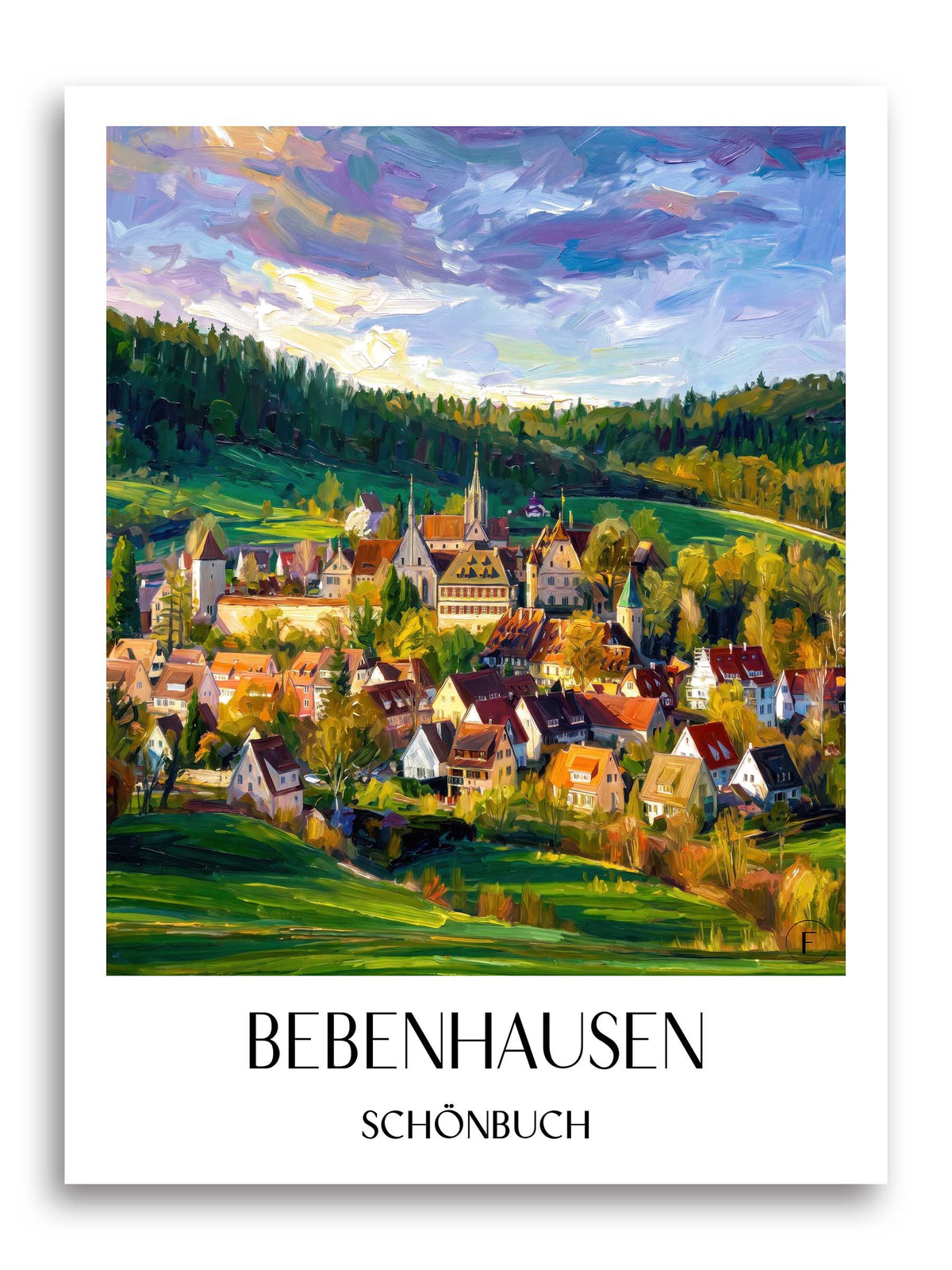 bebenhausen-schönbuch-deutschland-poster-oil-painting-oelgemaelde