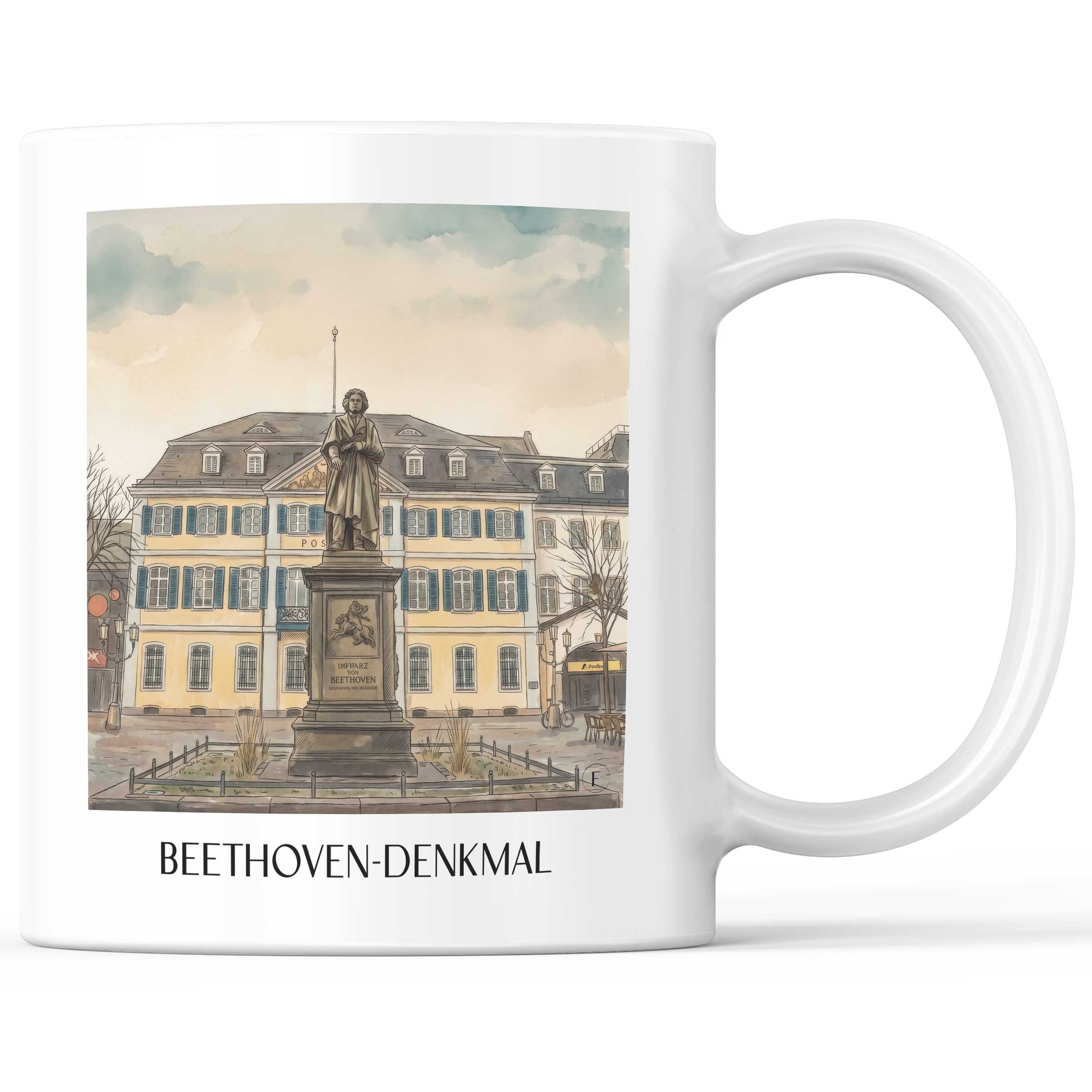 beethoven-denkmal-bonn-deutschland-kaffeebecher-aquarell