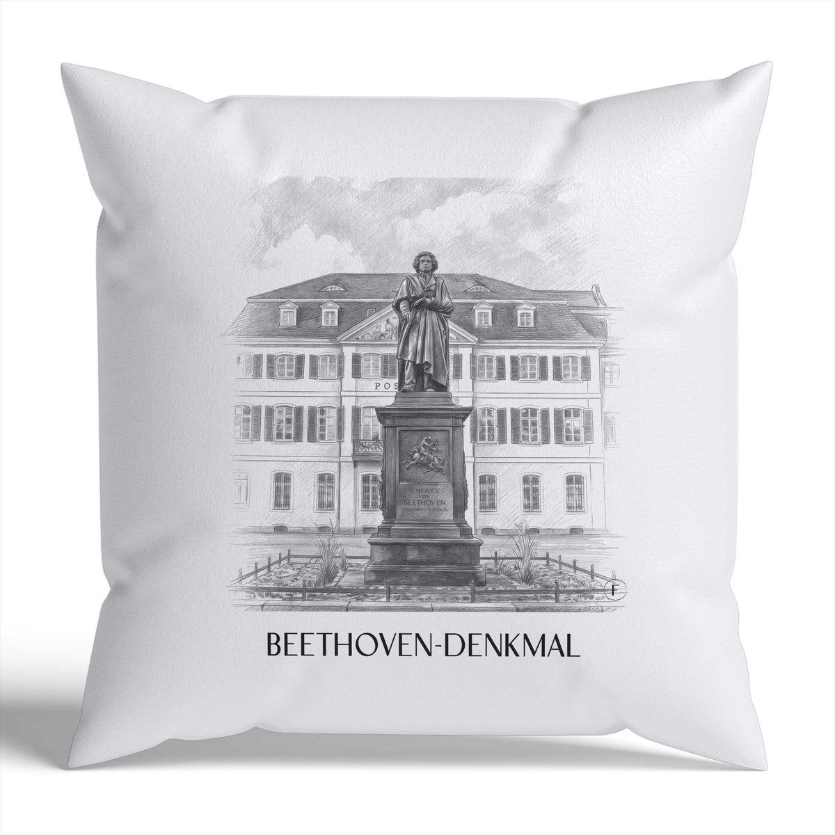 beethoven-denkmal-bonn-deutschland-kissenbezug-bleistift-zeichnung-drawing