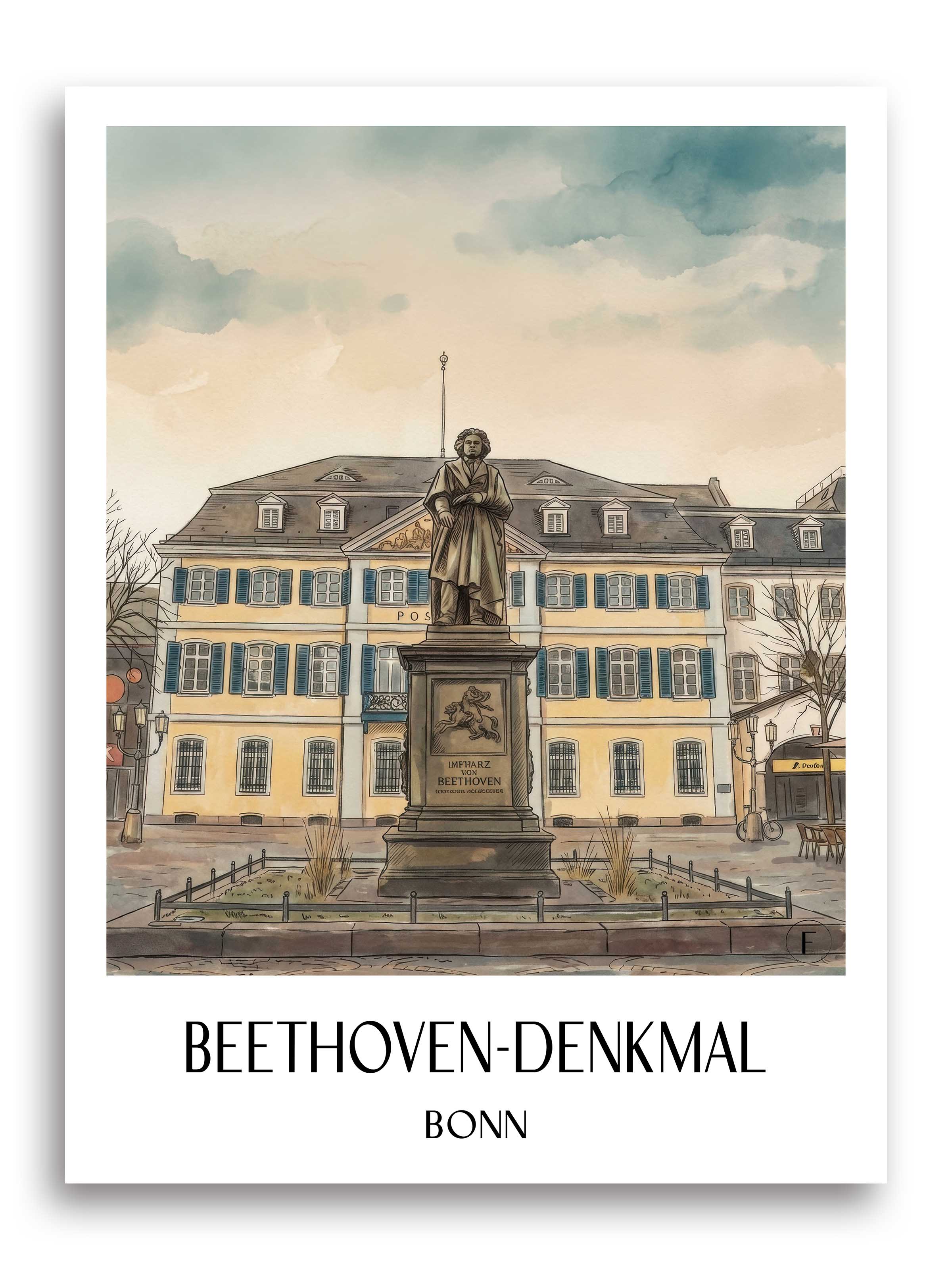 beethoven-denkmal-bonn-deutschland-poster-aquarell