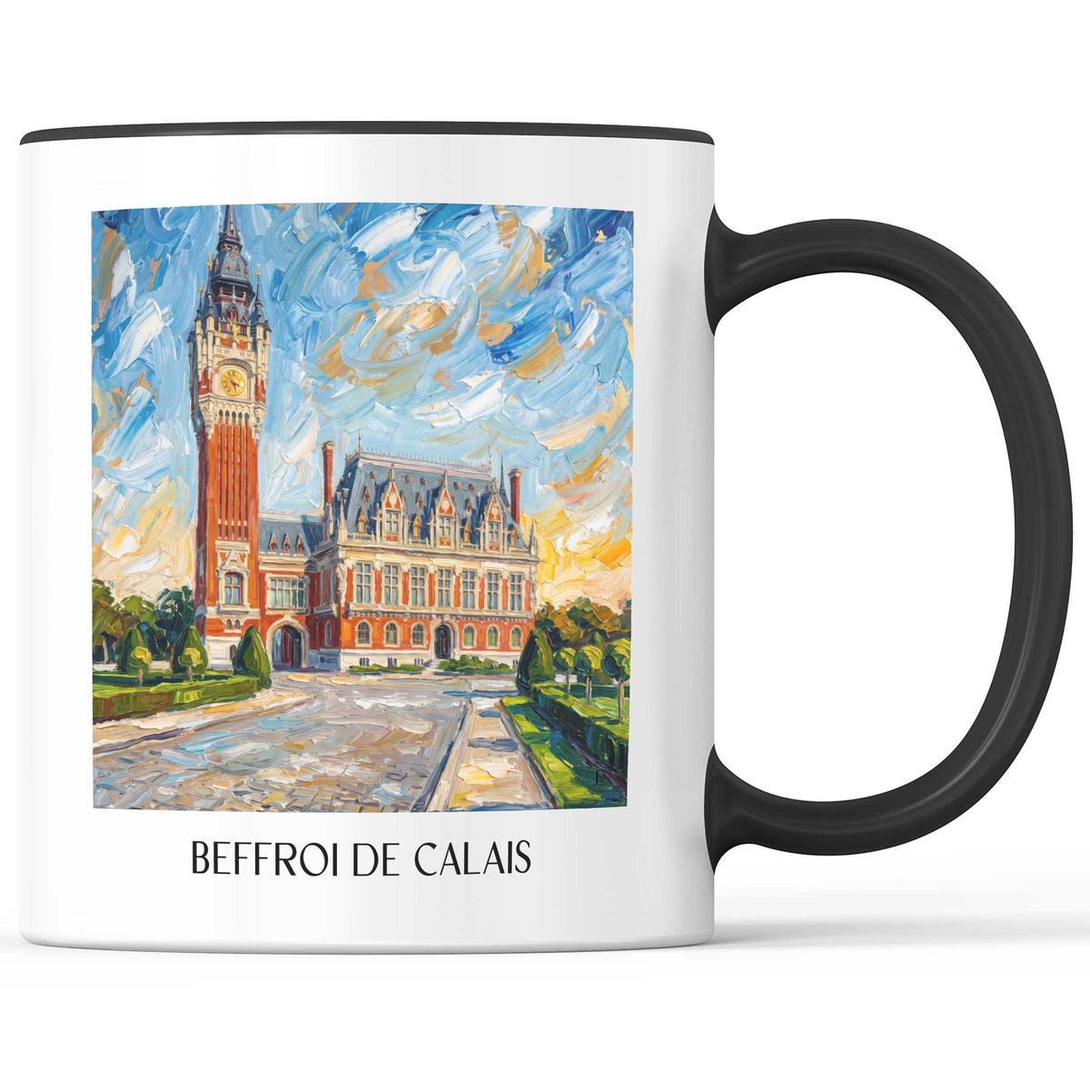beffroi-de-calais-côte-d'opale-frankreich-kaffeebecher-oil-painting-oelgemaelde