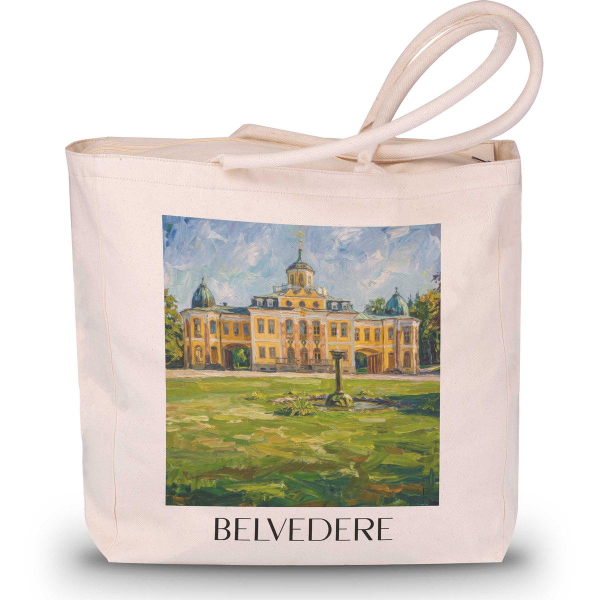 Belvedere Shopping Tasche - Weimar - Deutschland Tote Bag - Einkaufstasche im Ölgemälde Stil - favplace