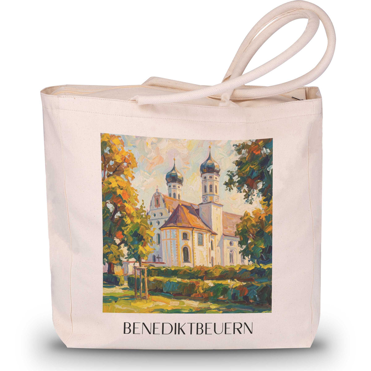 benediktbeuern-alpenvorland-deutschland-einkaufstasche-oil-painting-oelgemaelde